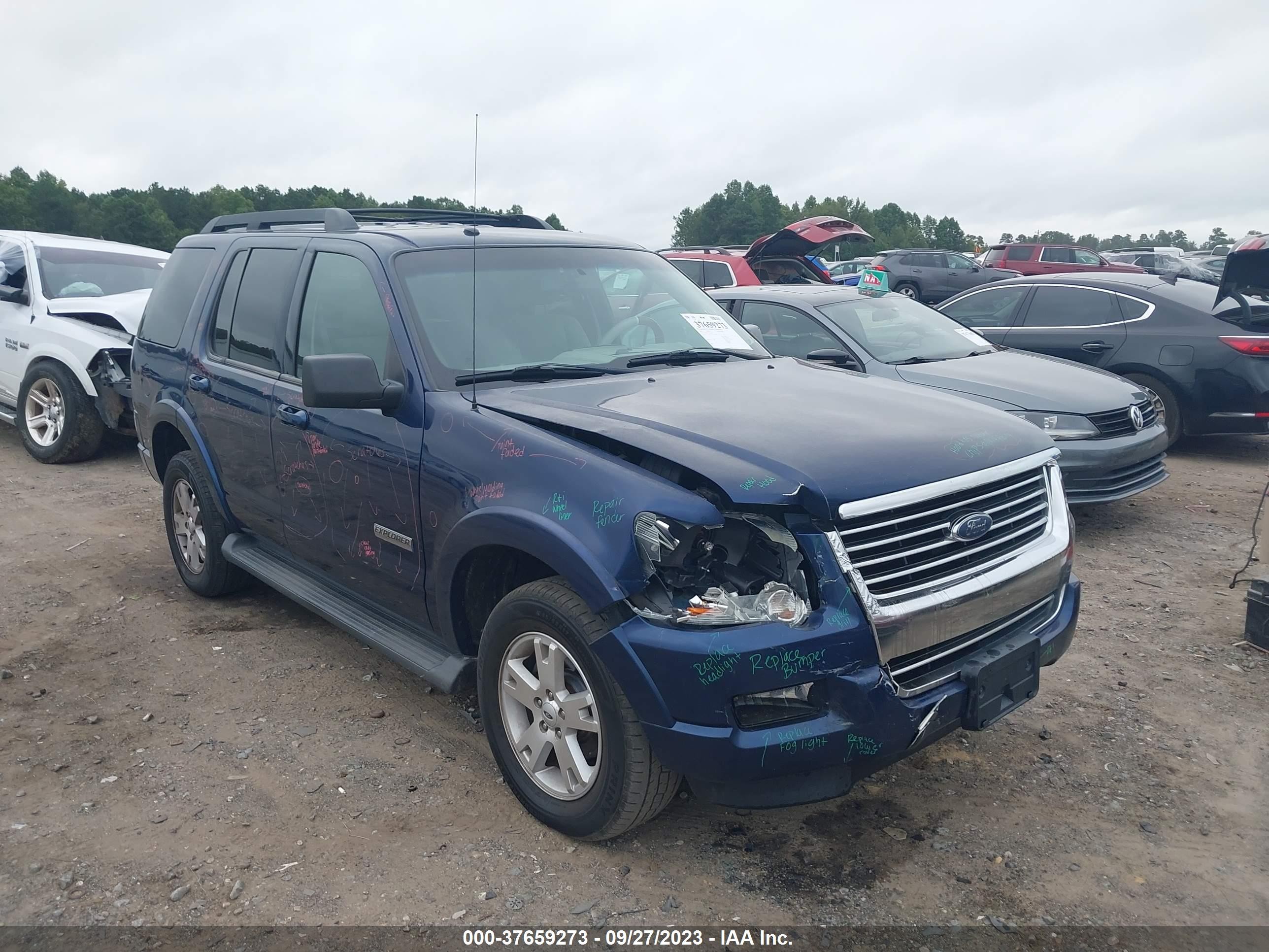 ford explorer 2007 1fmeu63e77ub23023