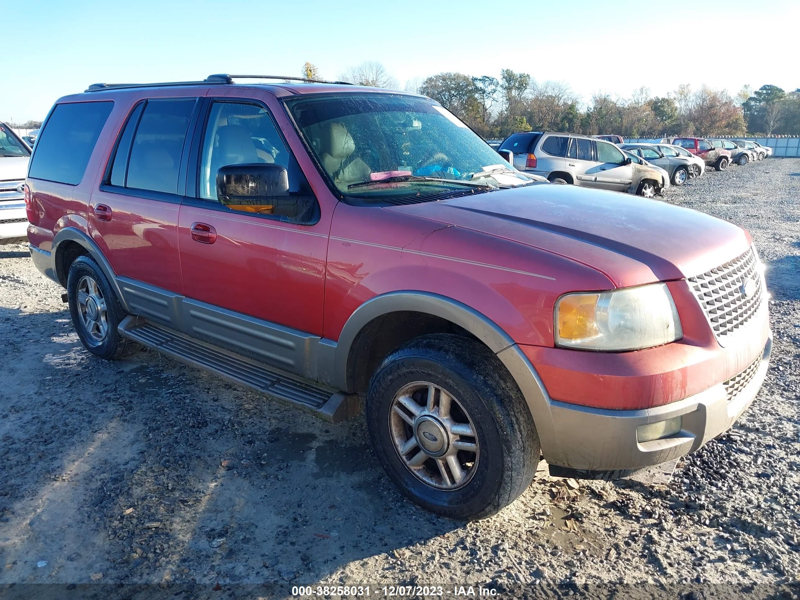ford expedition 2003 1fmpu17l83lb77516