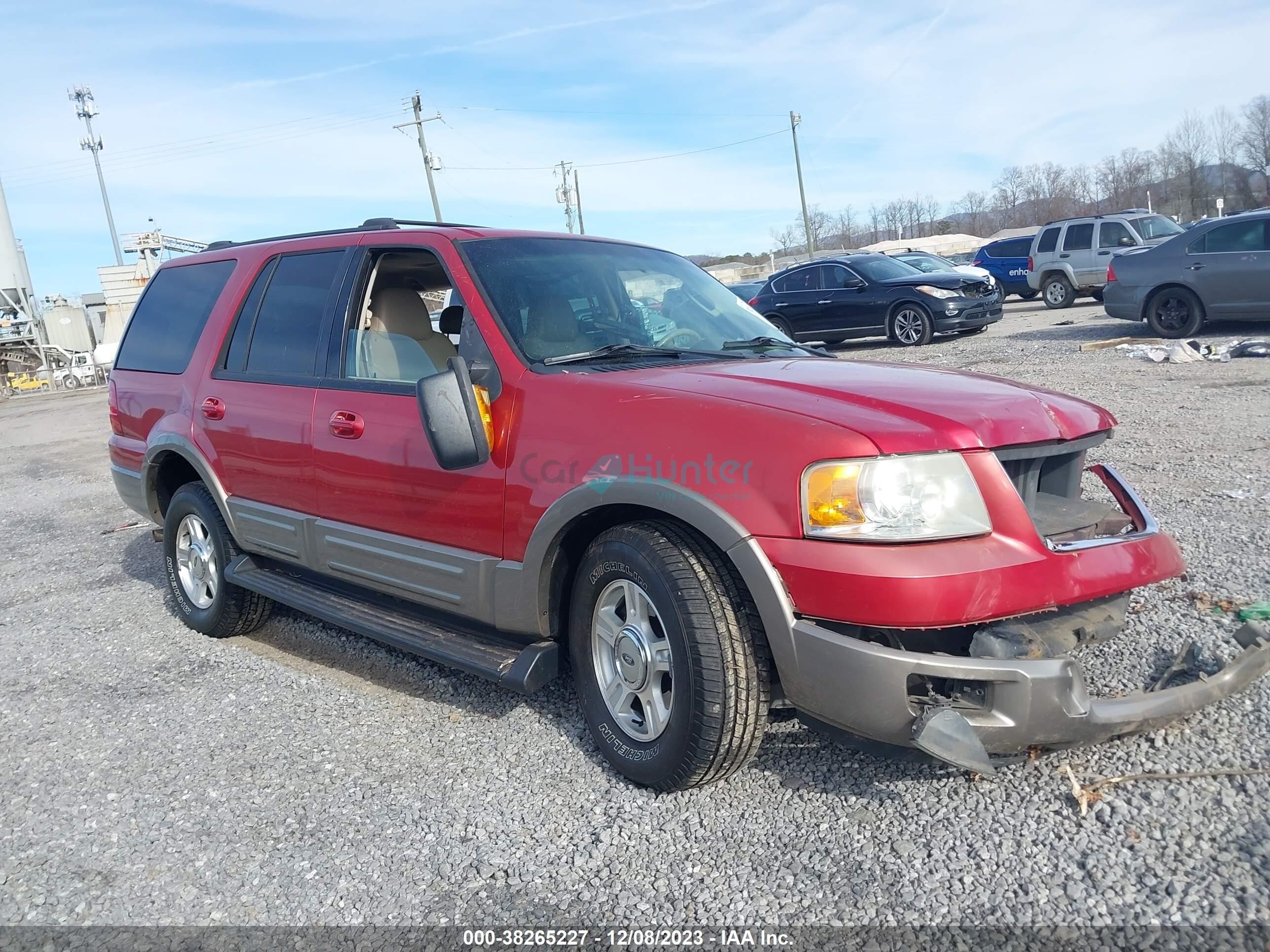 ford expedition 2003 1fmpu18l33lb09476