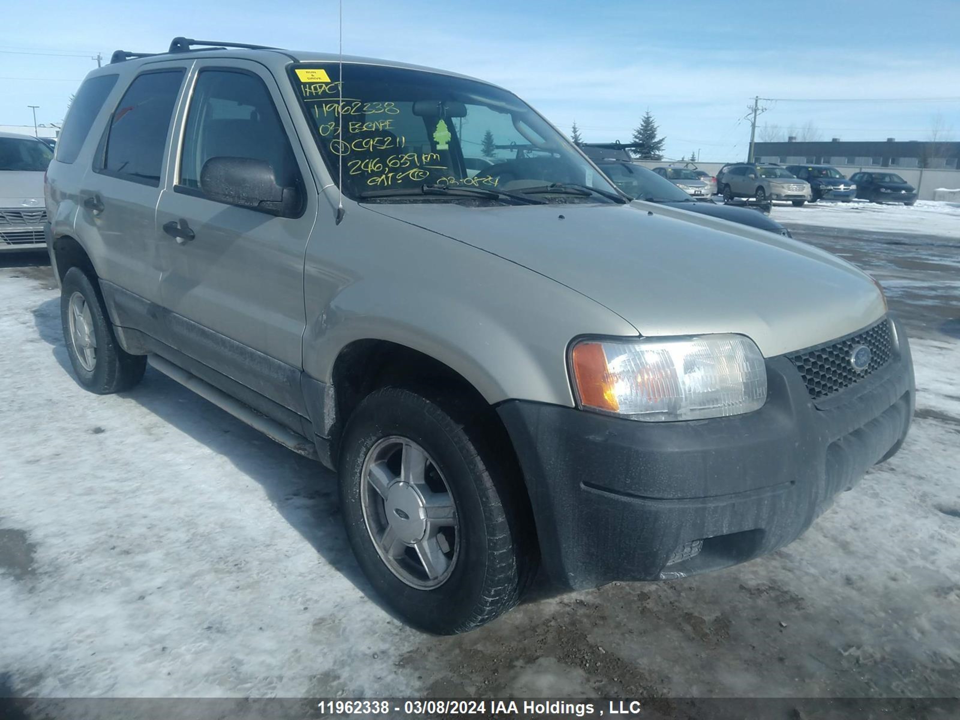 ford escape 2003 1fmyu02133kc95211