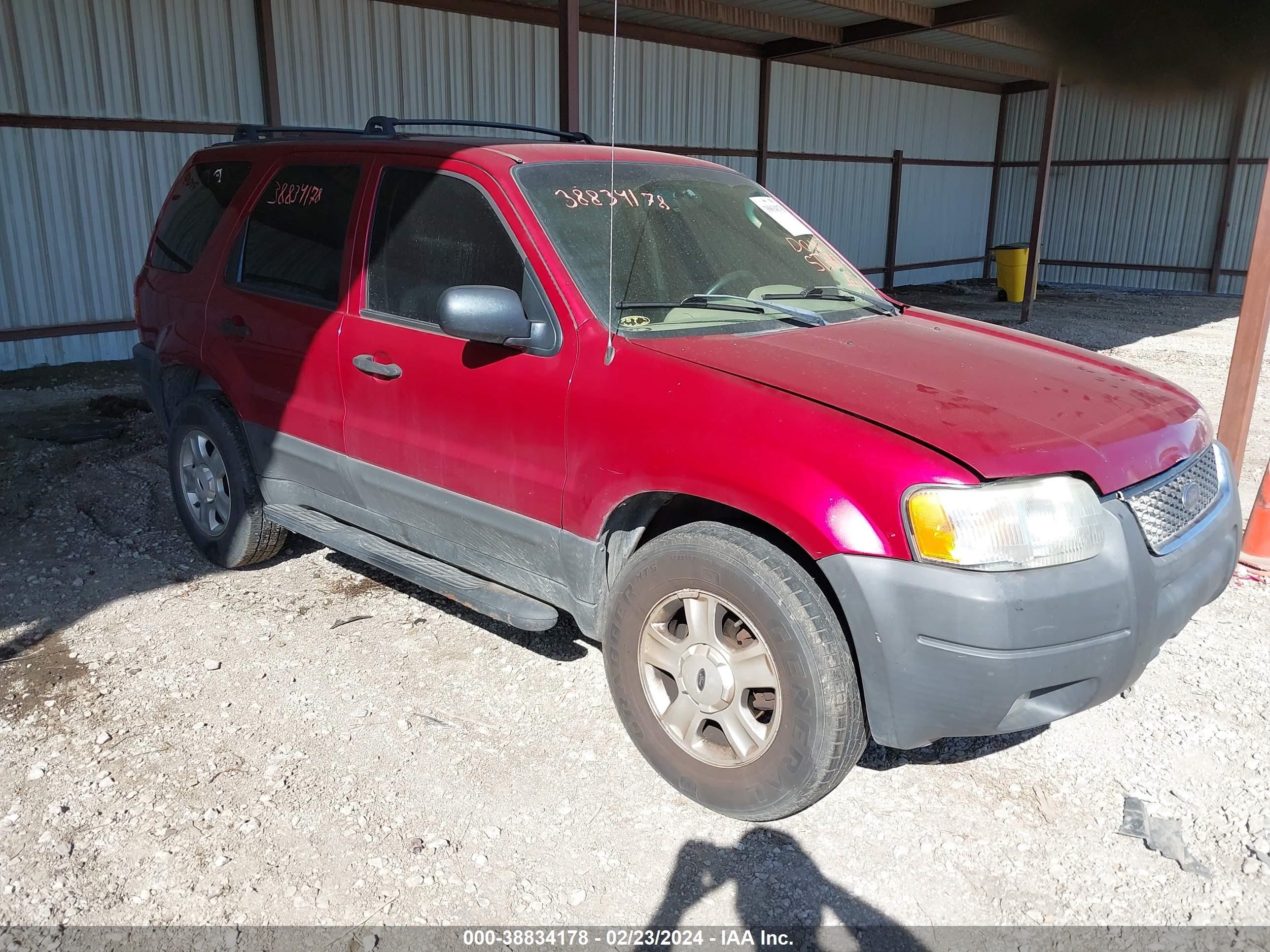 ford escape 2003 1fmyu03163kb36536