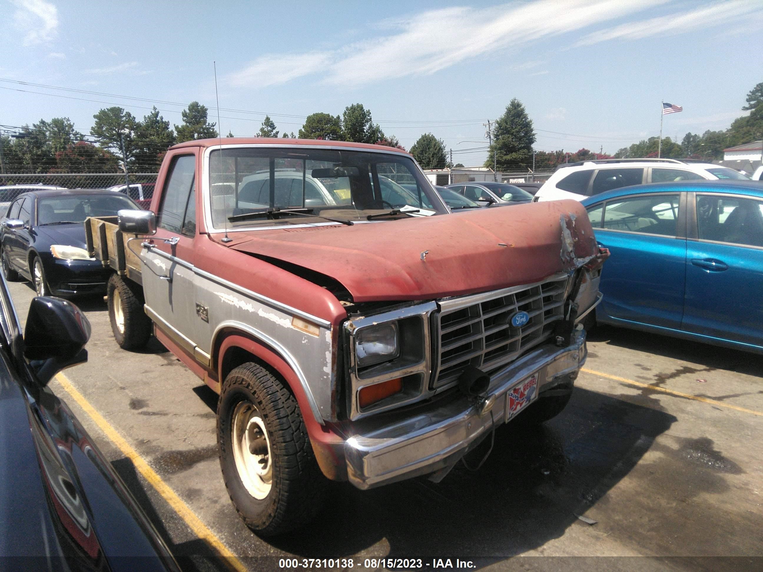 ford f-150 1984 1ftdf15y7ena82999