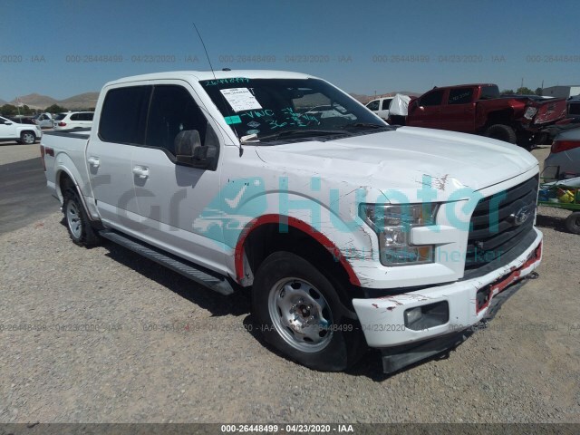 ford f-150 2017 1ftew1ef5hkc33296
