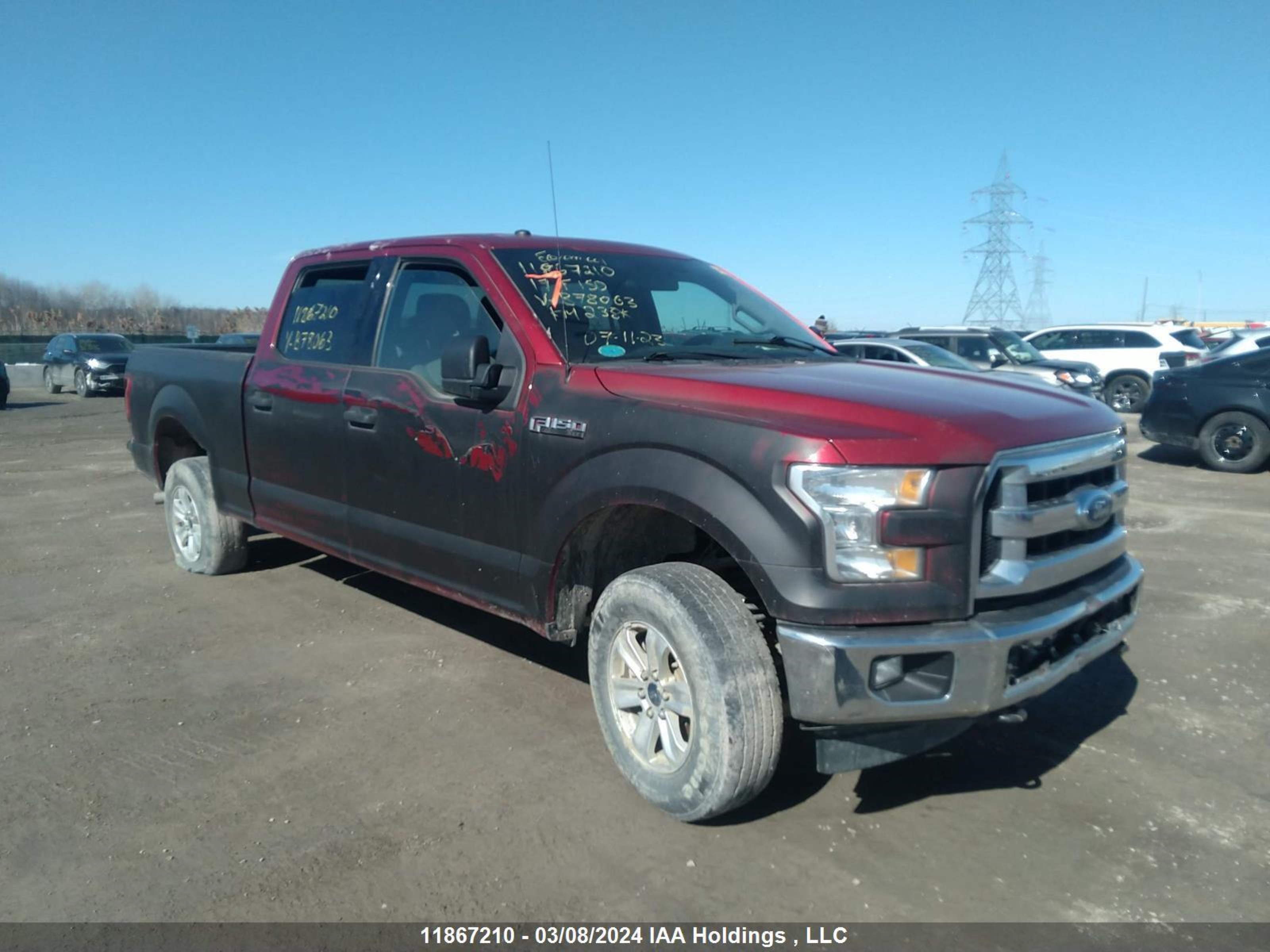 ford f-150 2017 1ftfw1ef6hfb78063