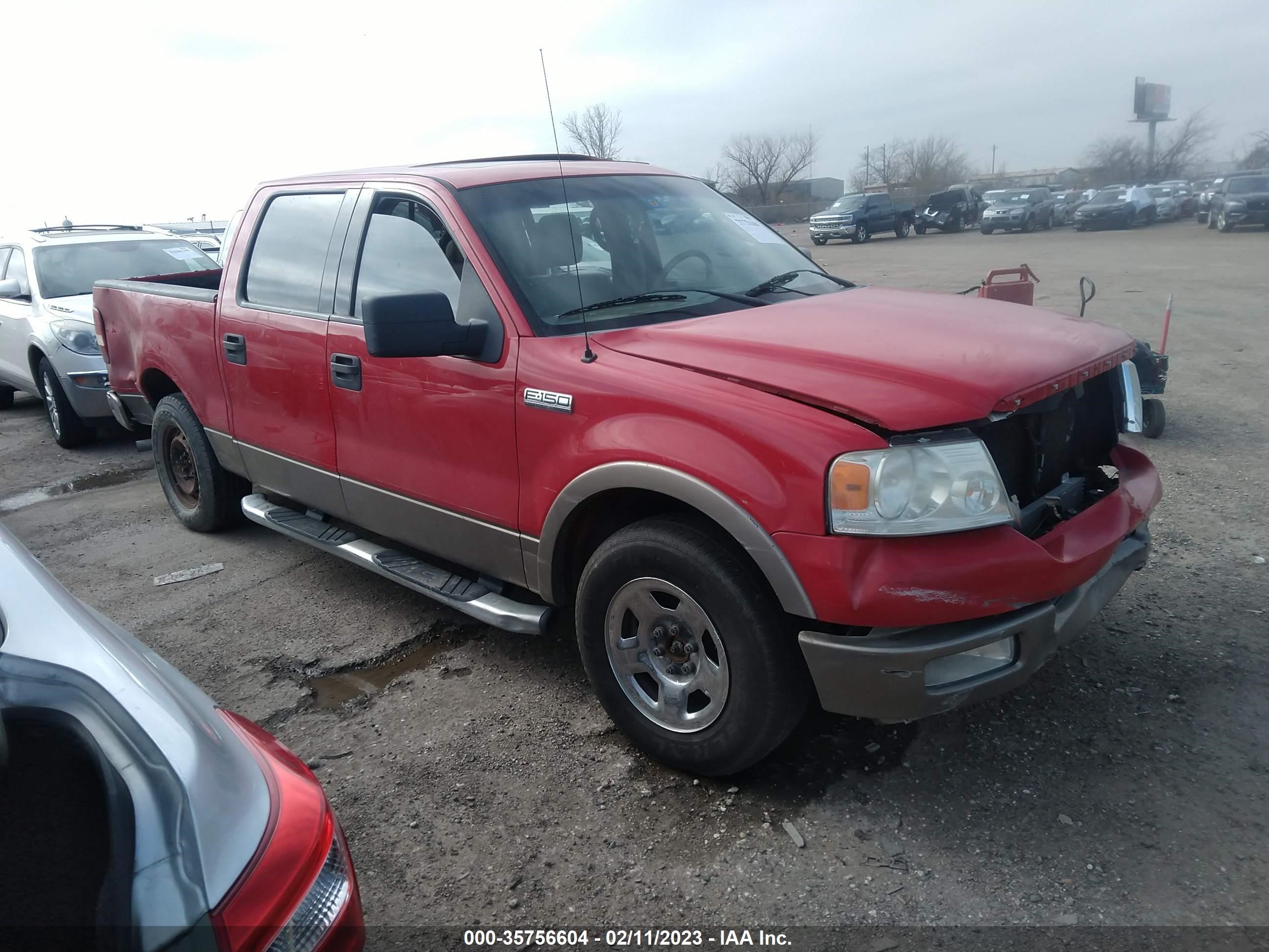 ford f-150 2004 1ftpw12574kd00768