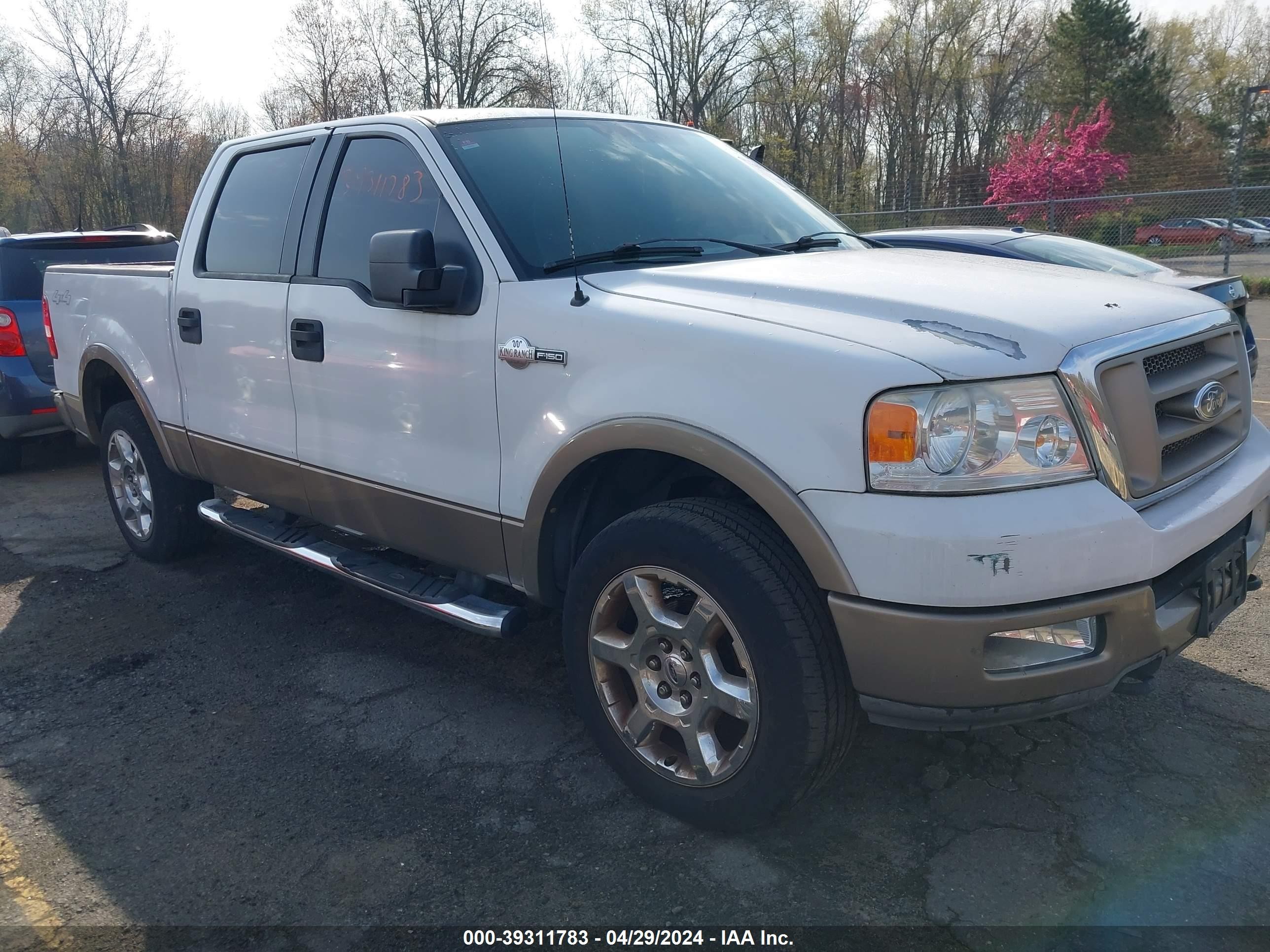 ford f-150 2005 1ftpw14535kb65545