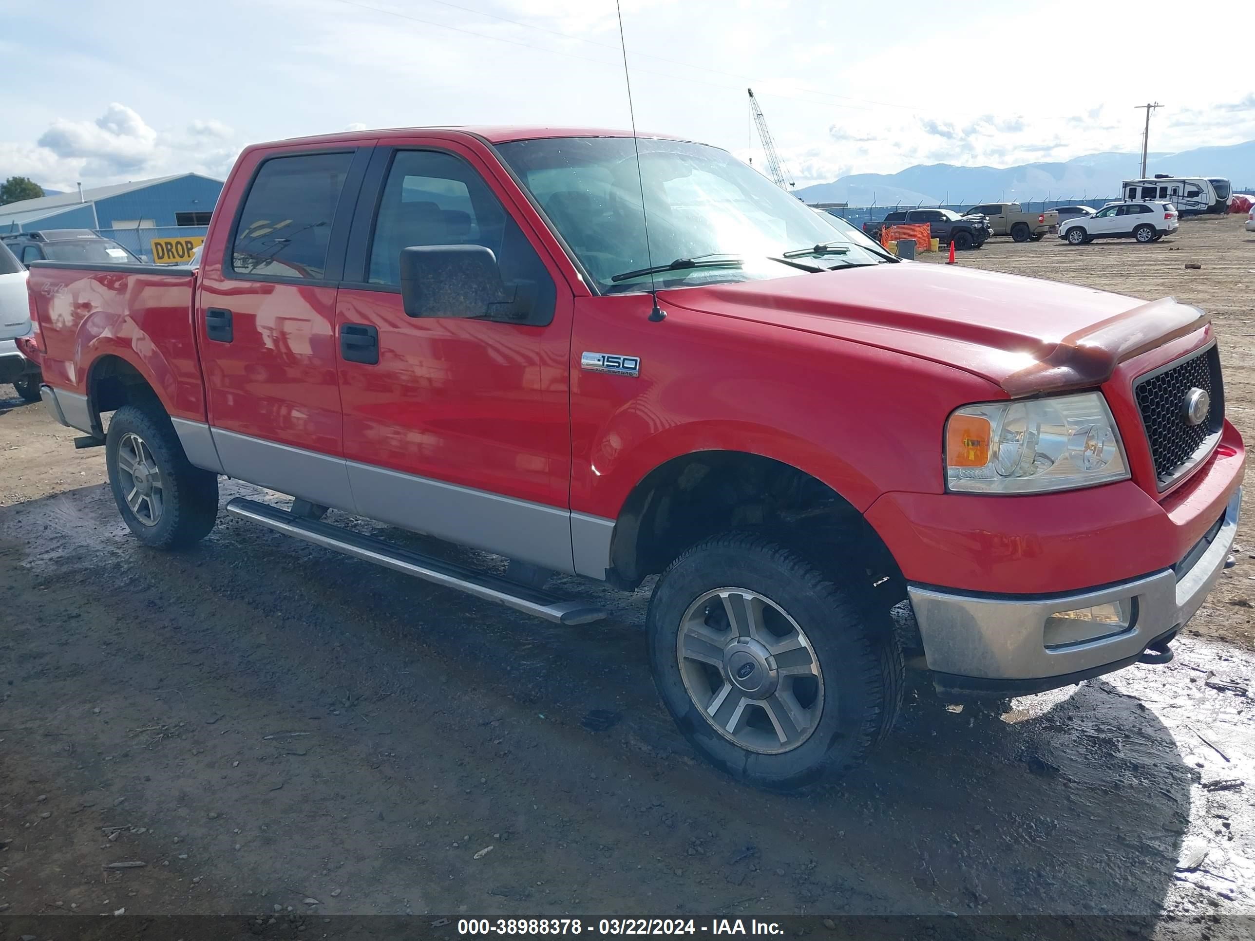 ford f-150 2005 1ftpw14545ke70696