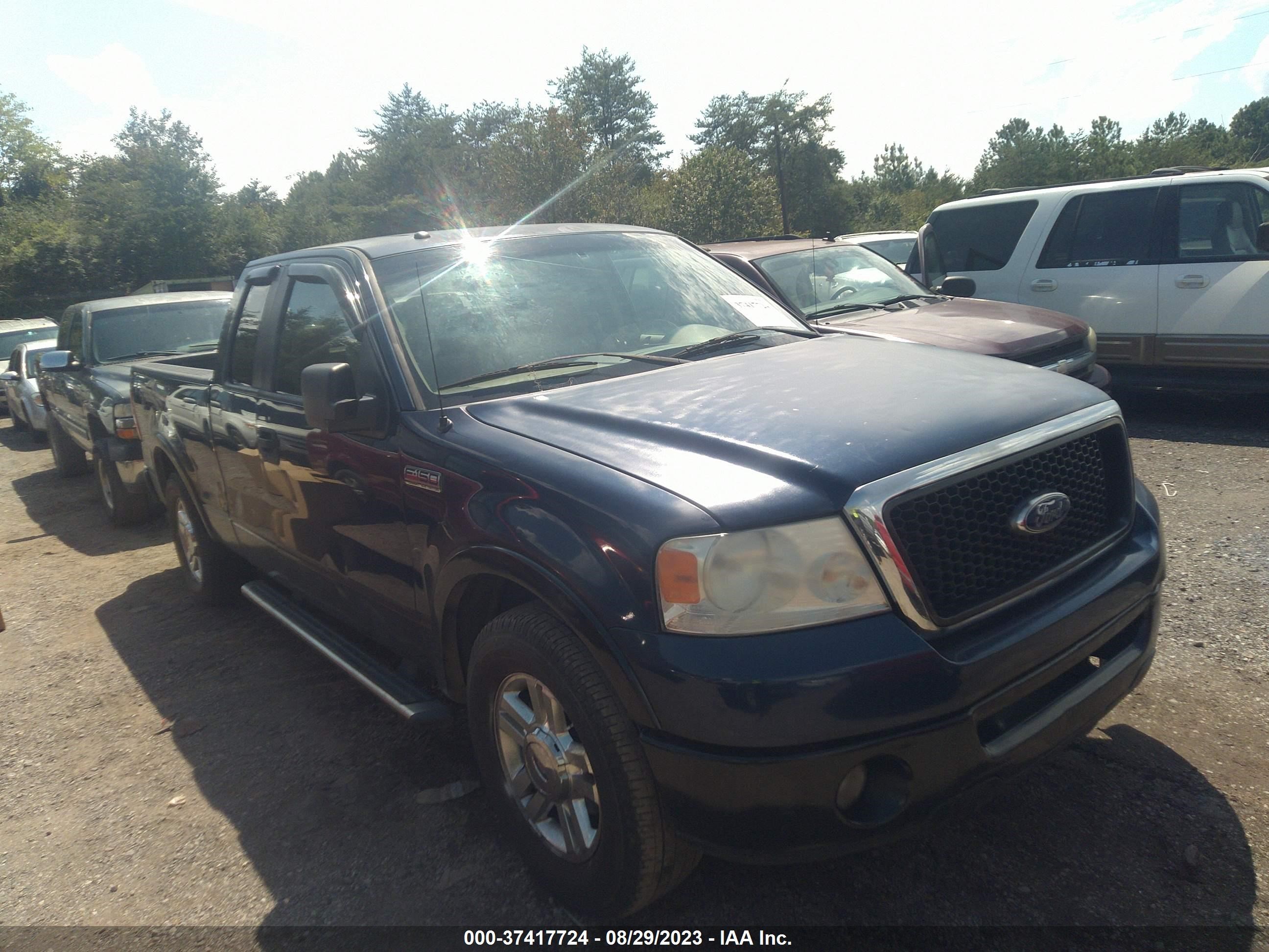 ford f-150 2007 1ftpx12v97na61739