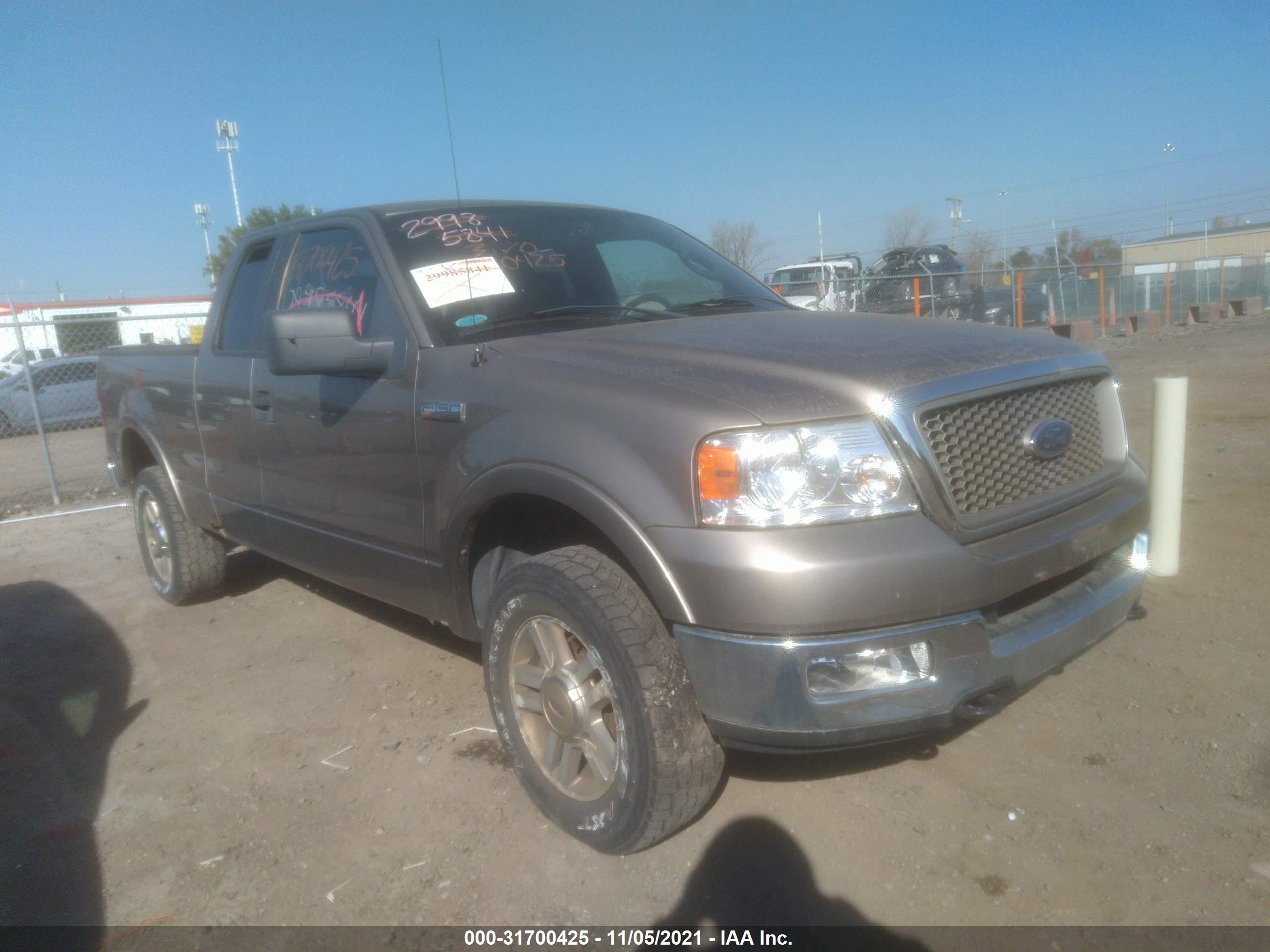 ford f-150 2005 1ftpx14575fa44457