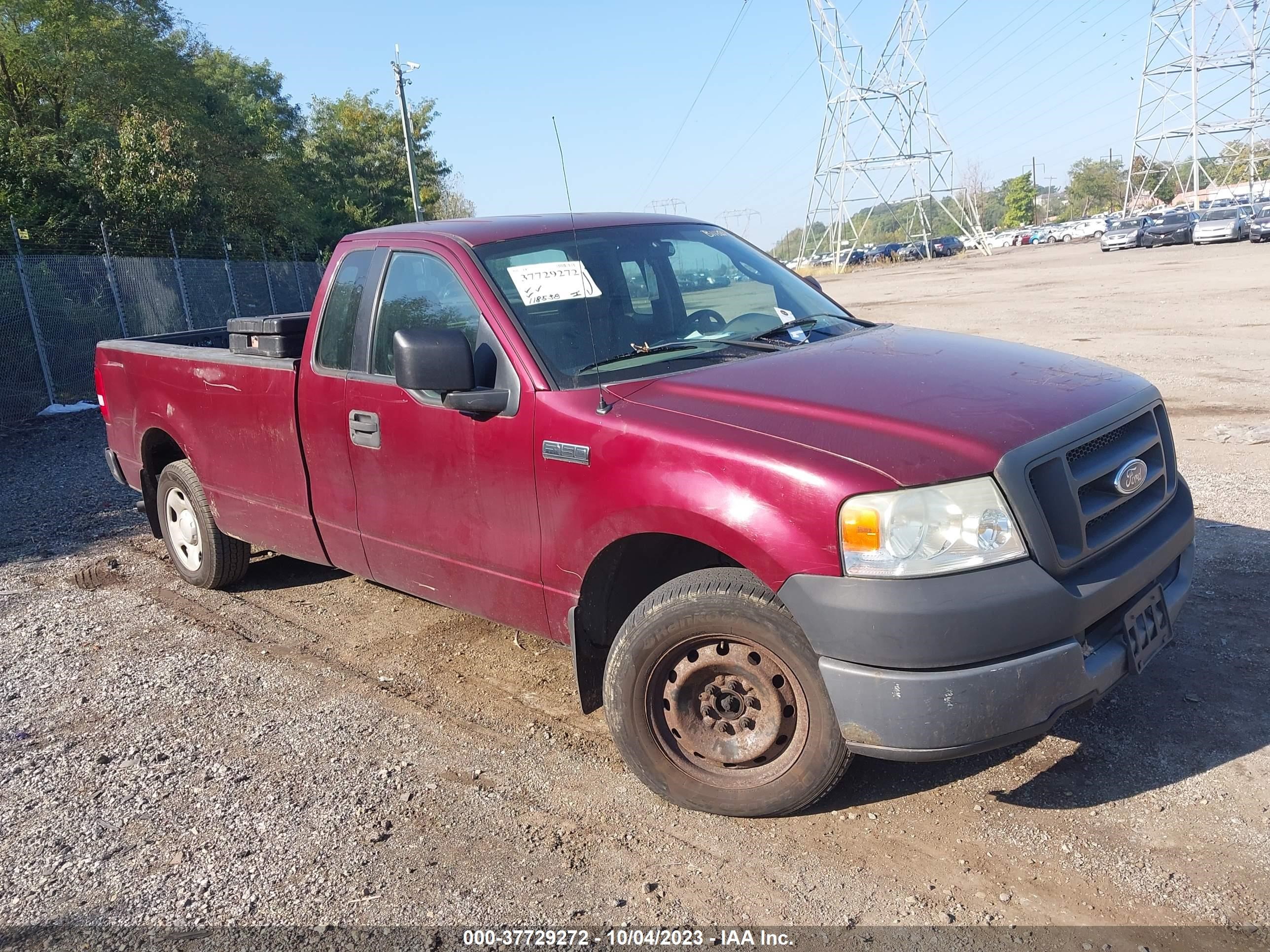 ford f-150 2005 1ftrf12245nb11381