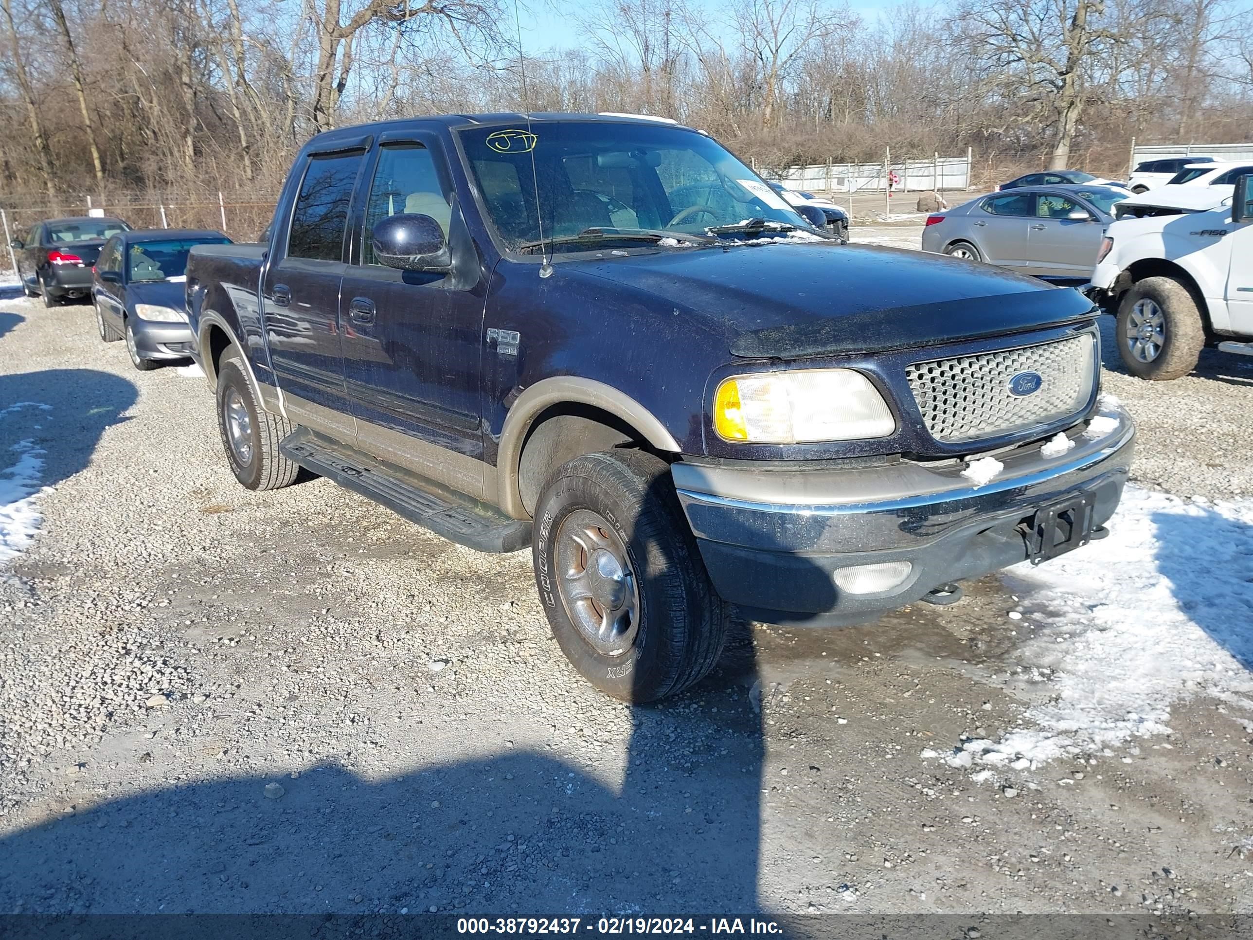 ford f-150 2001 1ftrw08l01ke23008