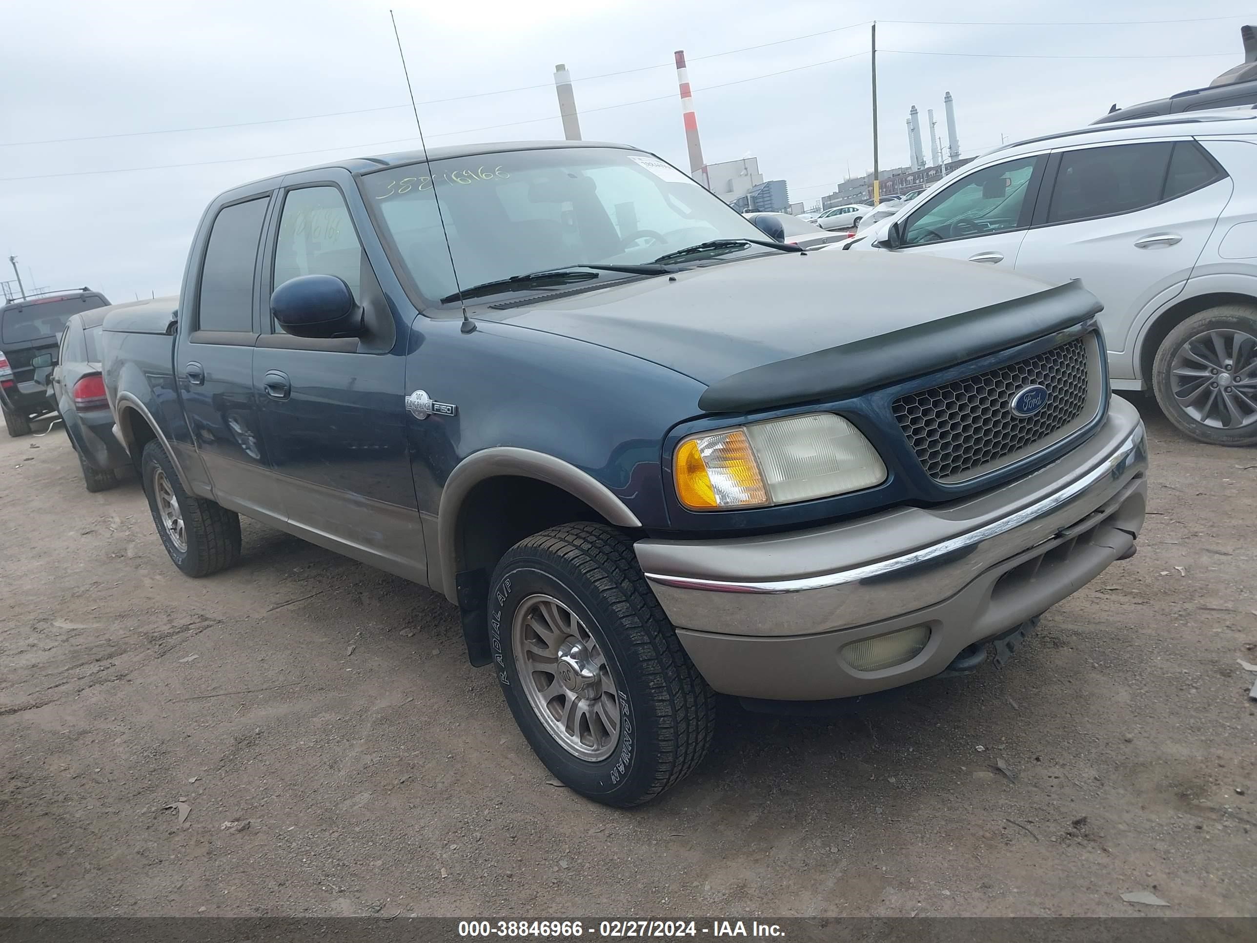 ford f-150 2001 1ftrw08l91ka09774