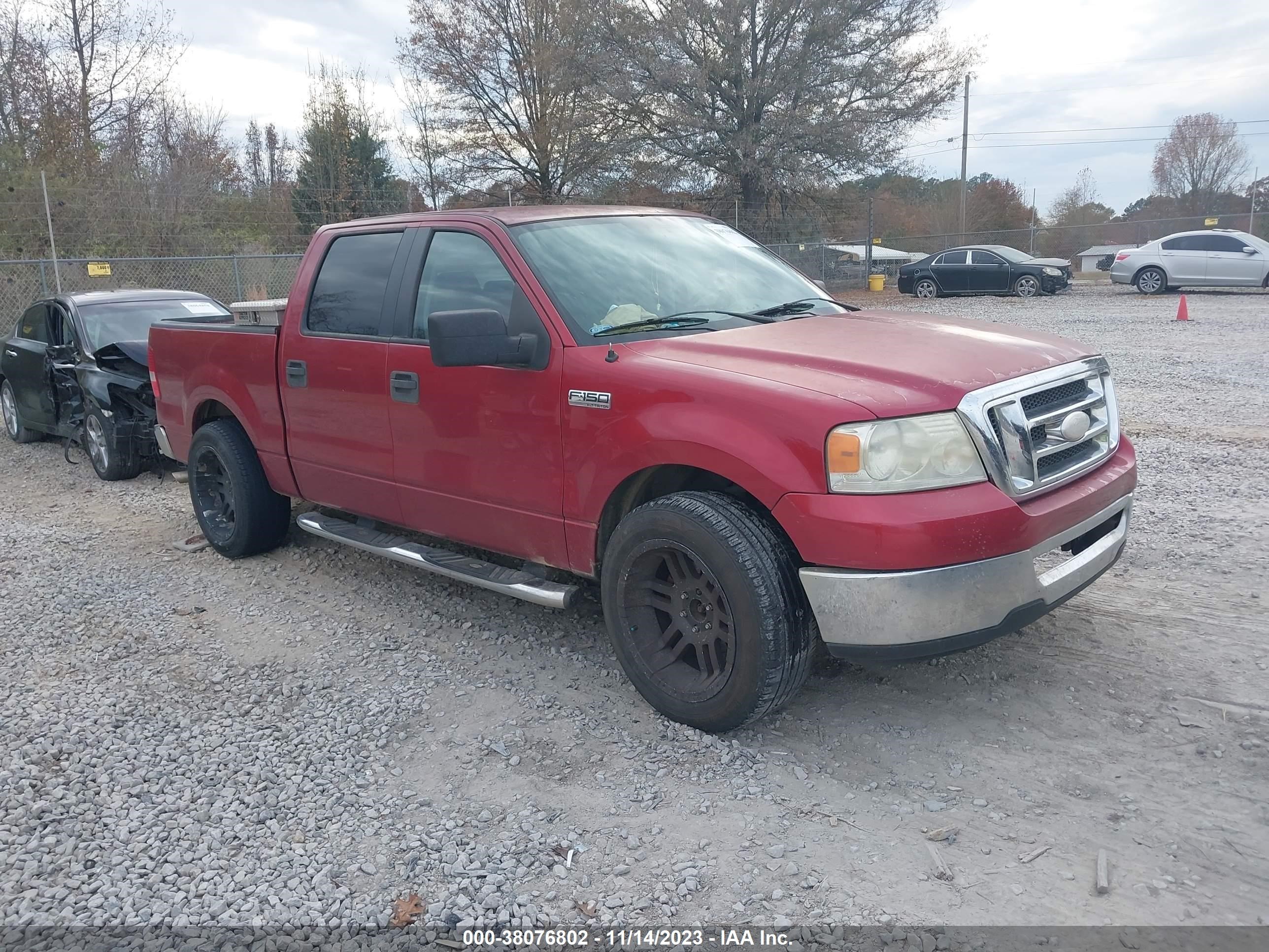 ford f-150 2007 1ftrw12w67kc66814