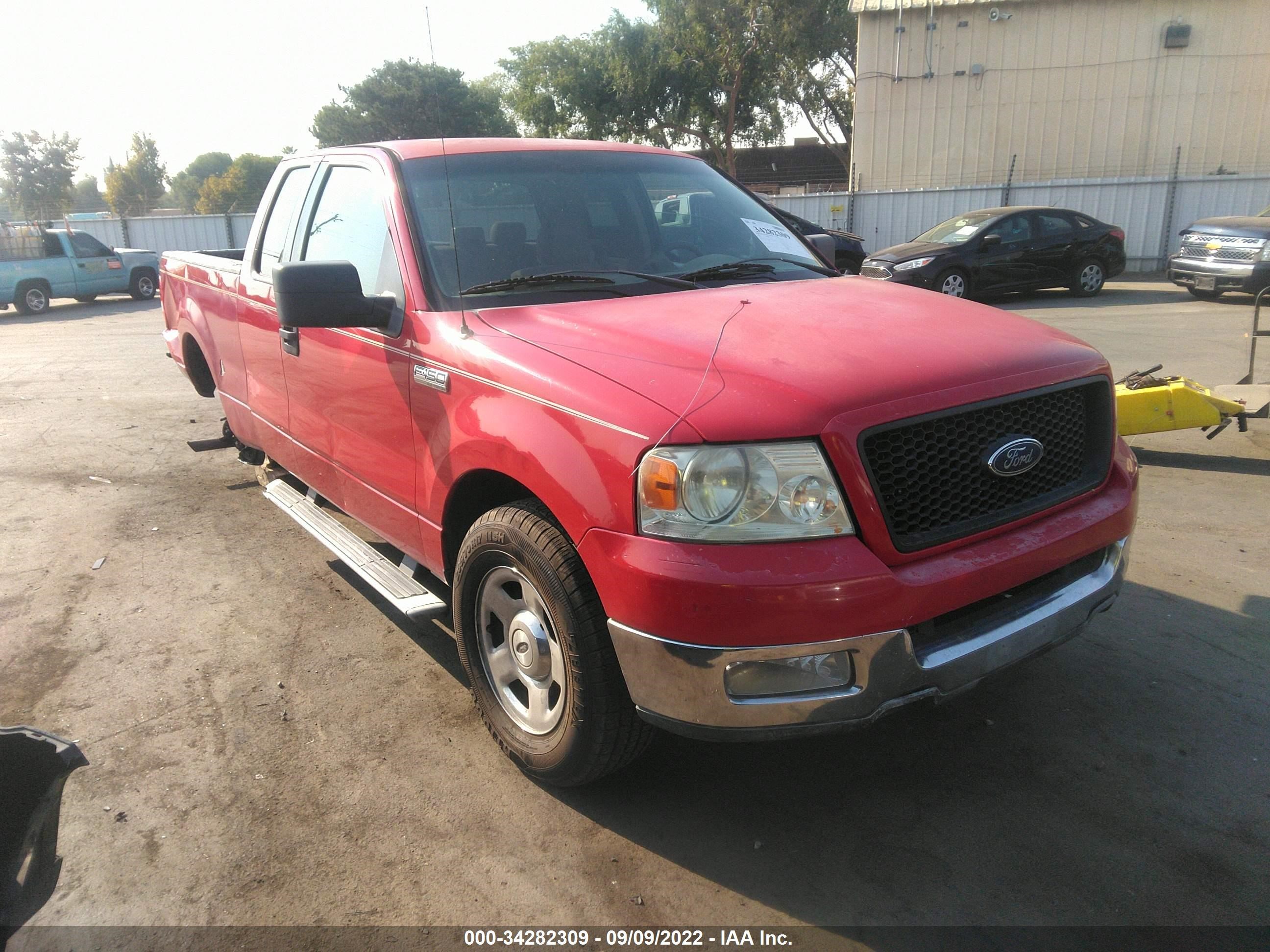 ford f-150 2005 1ftrx12w25na03521