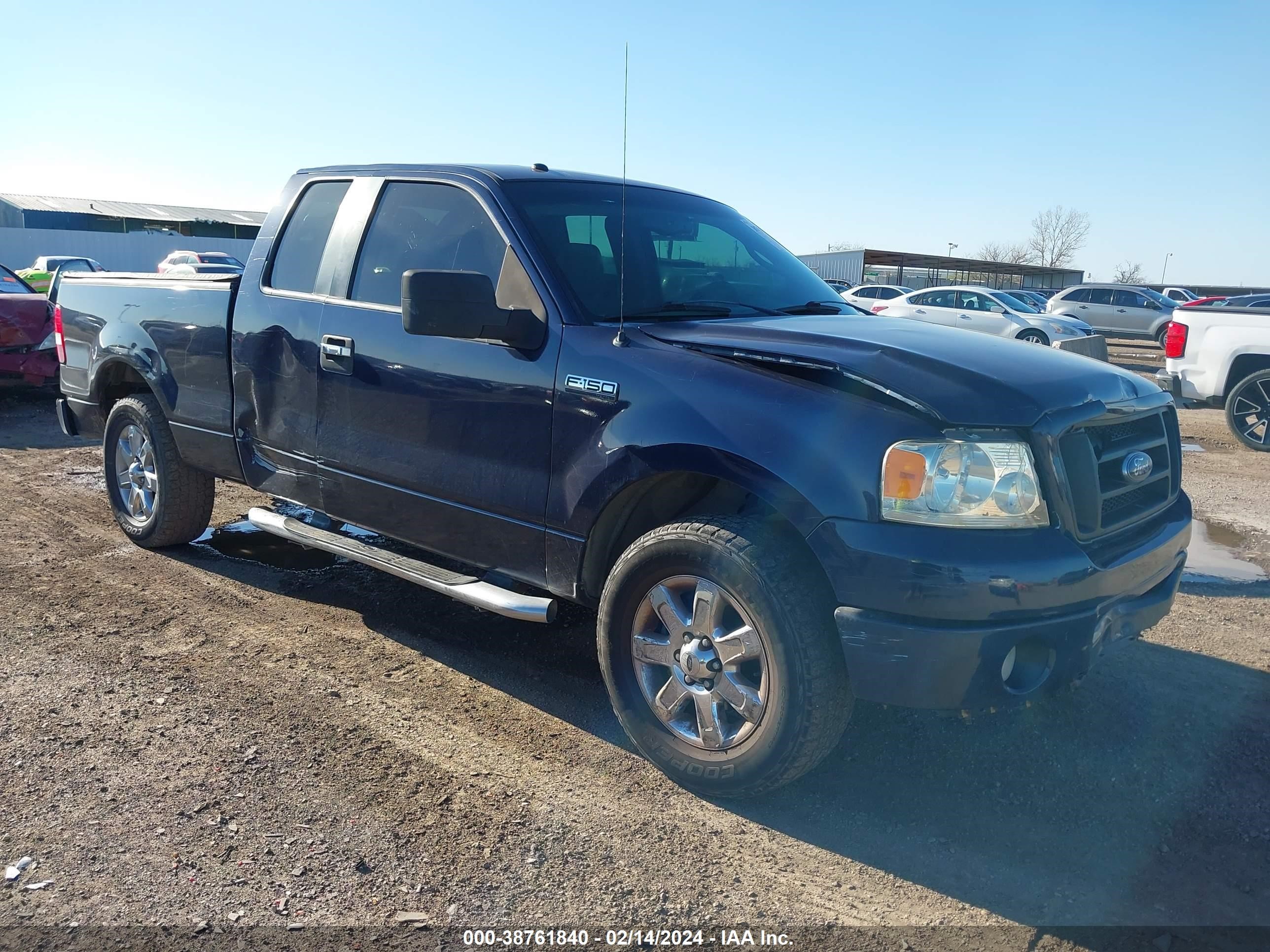 ford f-150 2007 1ftrx12w67na20616