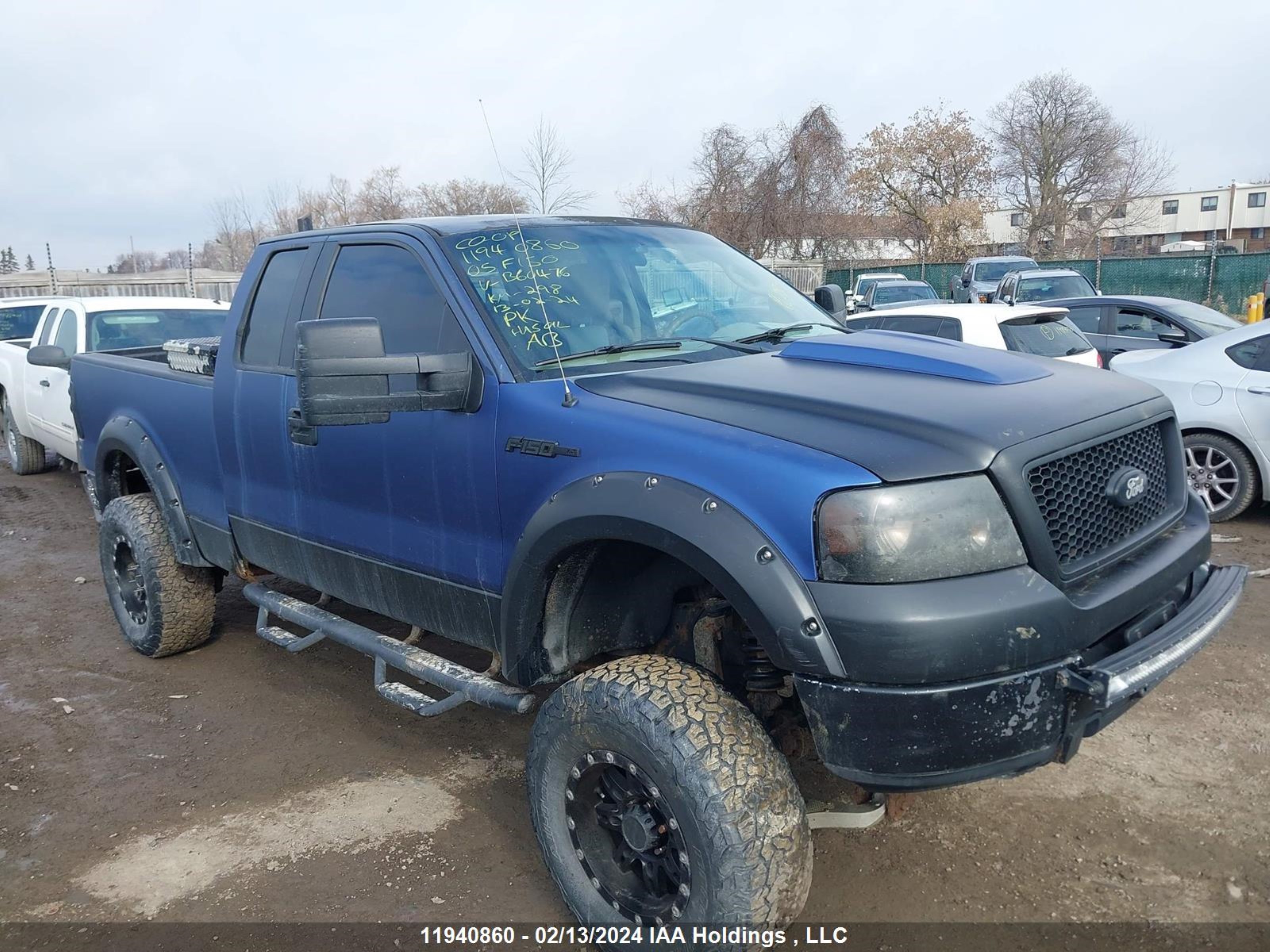 ford f-150 2005 1ftrx14w05nb60476