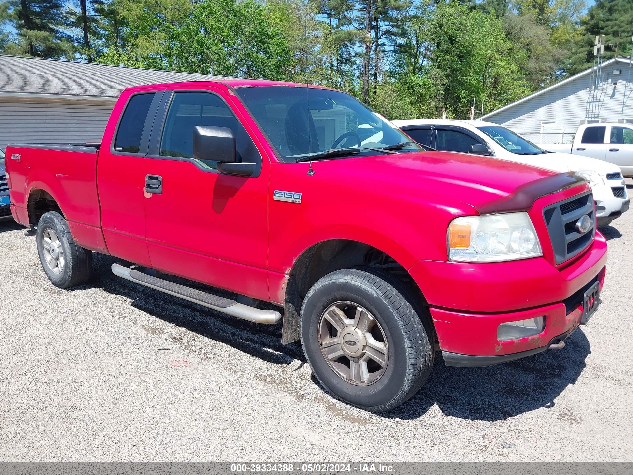 ford f-150 2005 1ftrx14w85na68502