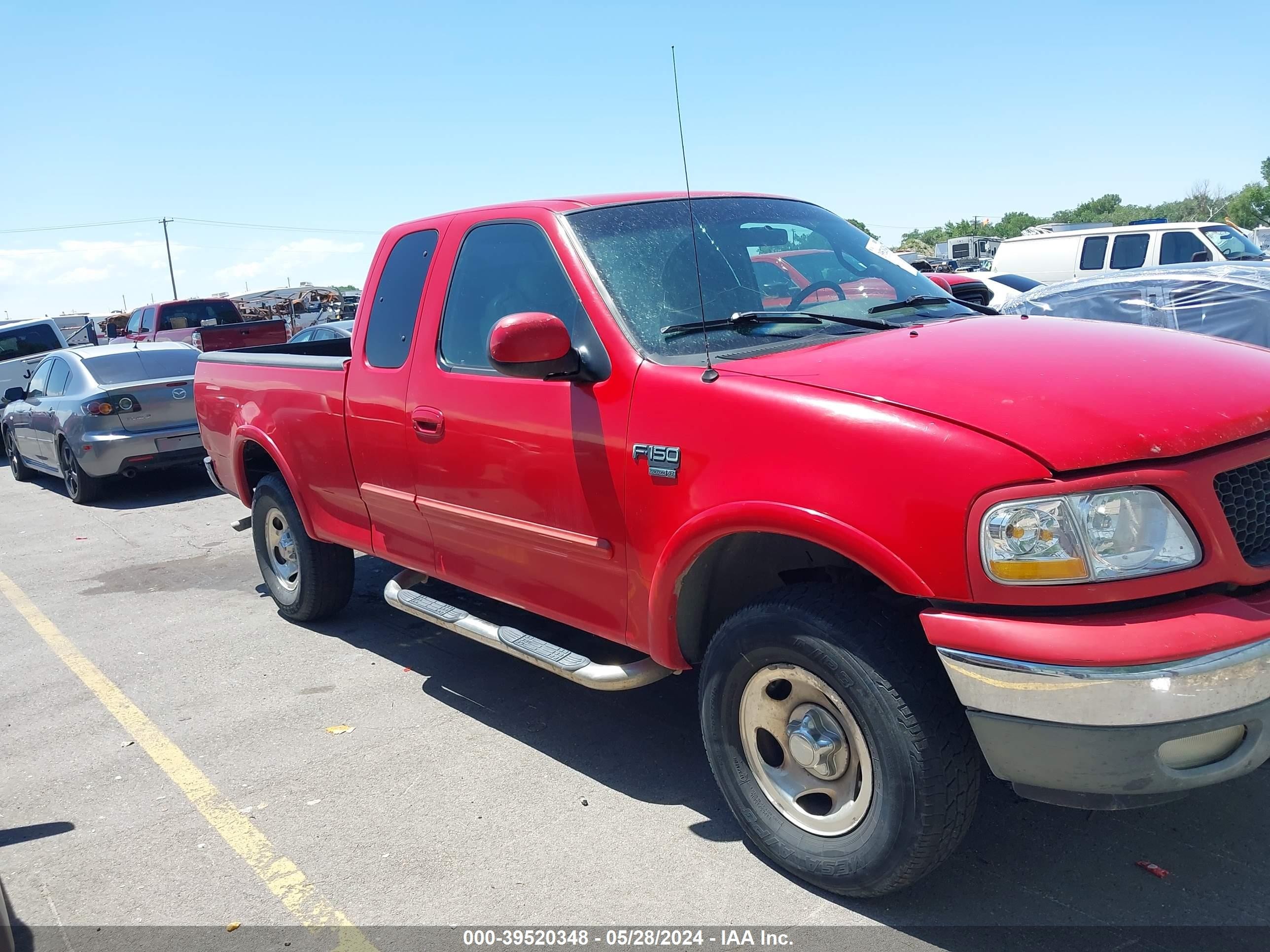 ford f-150 2002 1ftrx18l22na28198