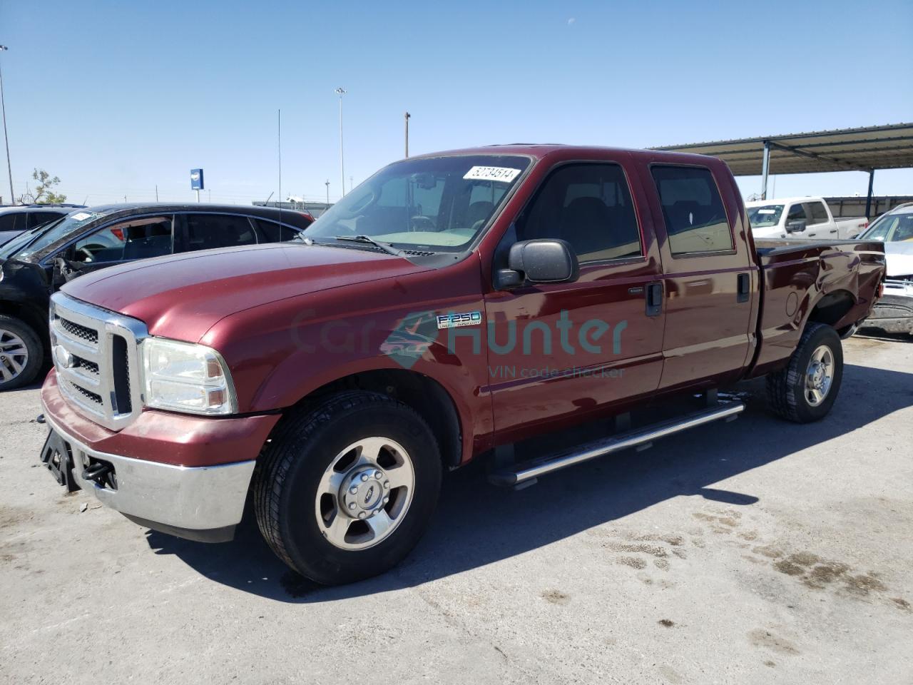 ford f250 2006 1ftsw20596ed00971