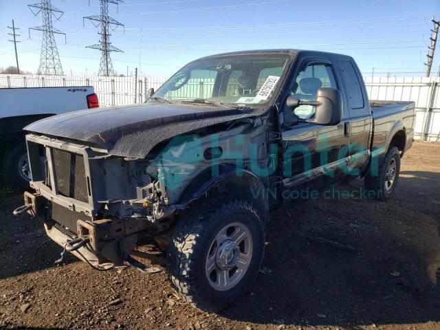 ford f250 super 2005 1ftsx21y05eb69854
