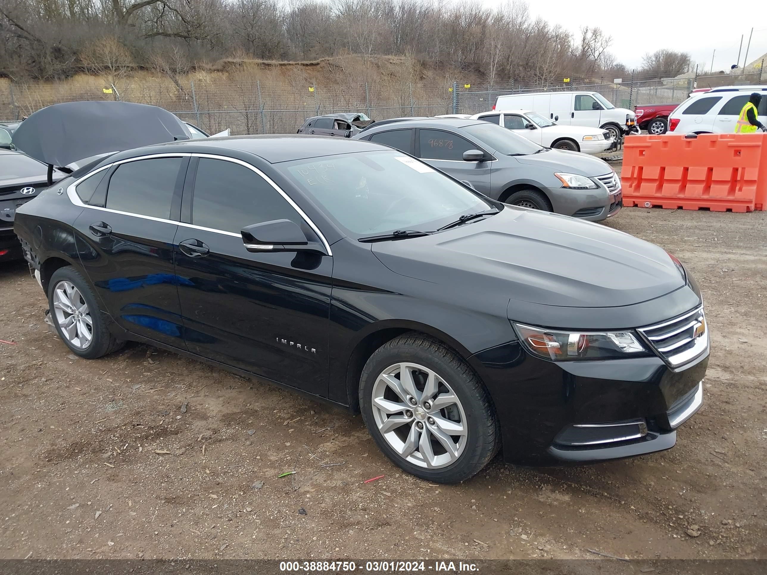 chevrolet impala 2017 1g1105s35hu114906