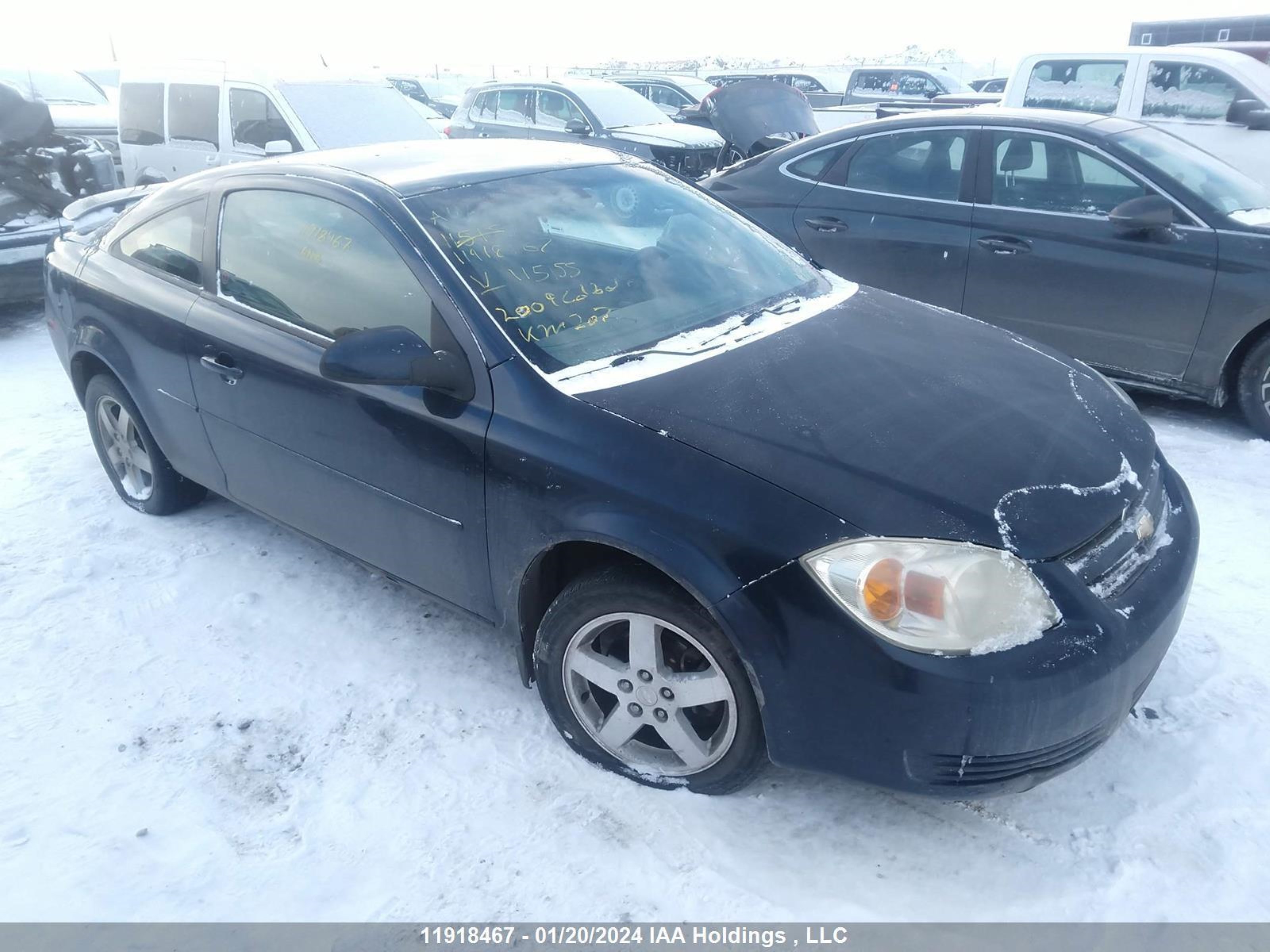 chevrolet cobalt 2009 1g1al15h397115155