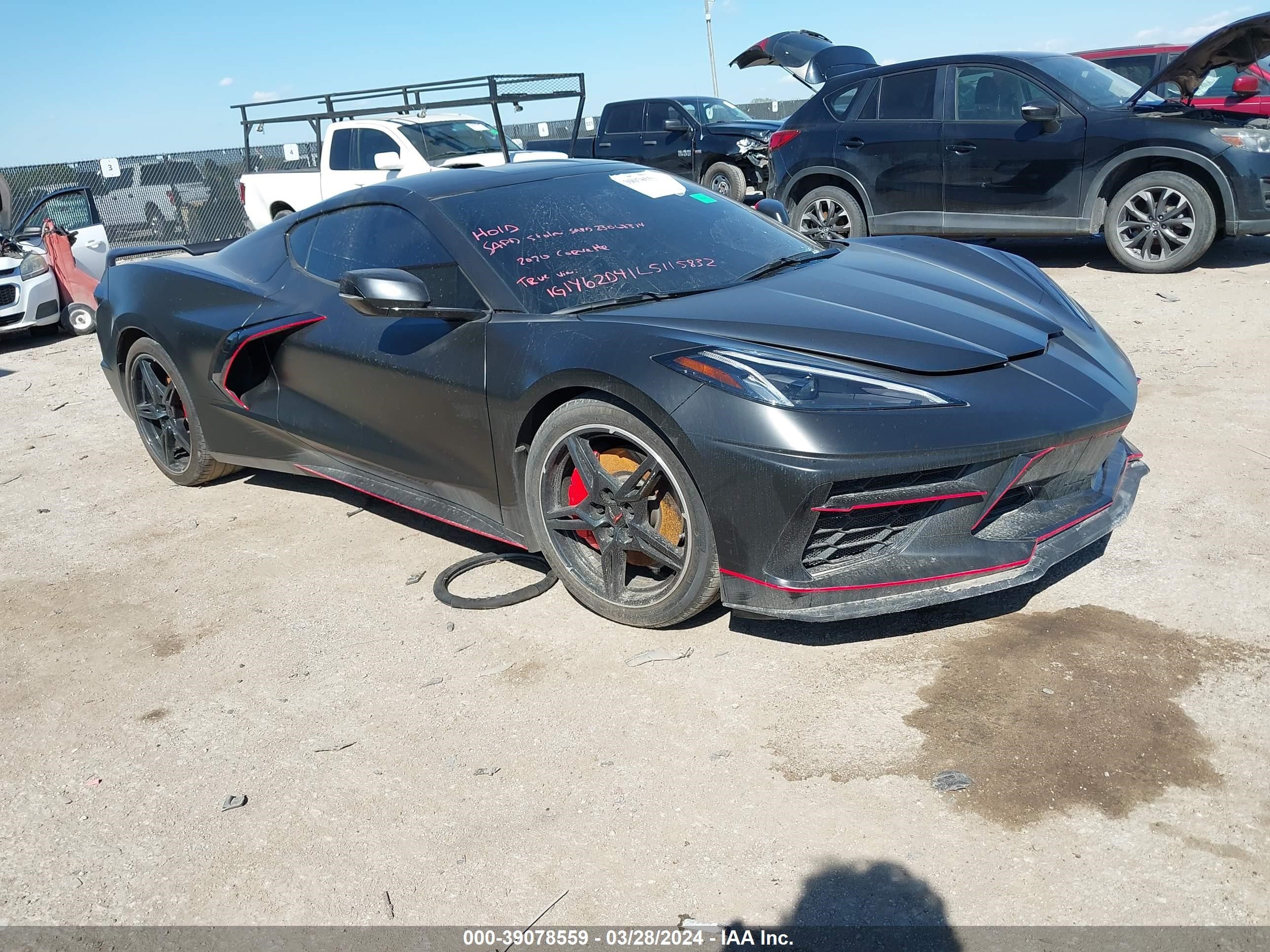 chevrolet corvette 2020 1g1y62d41l5115832