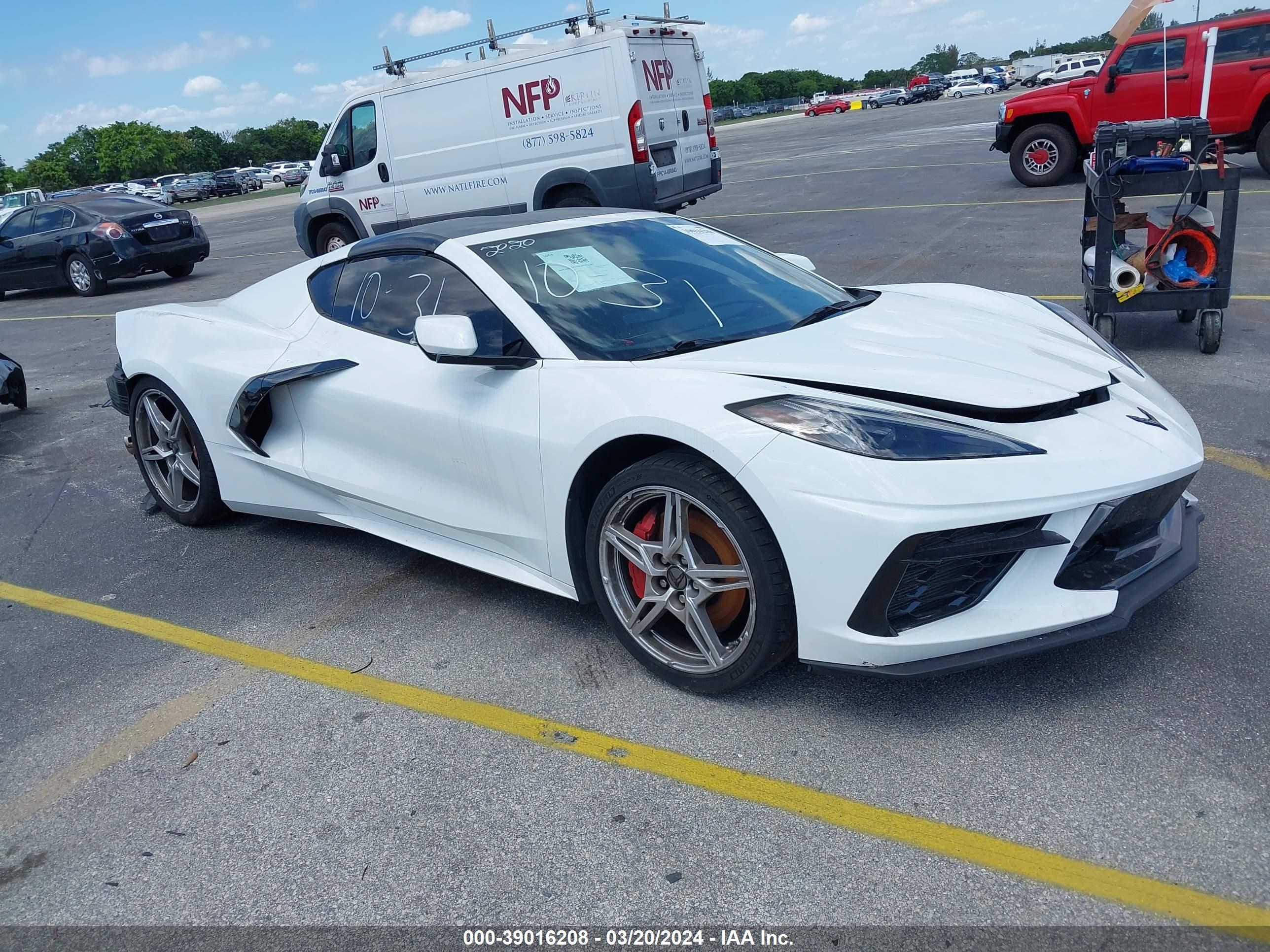 chevrolet corvette 2020 1g1y82d48l5000364