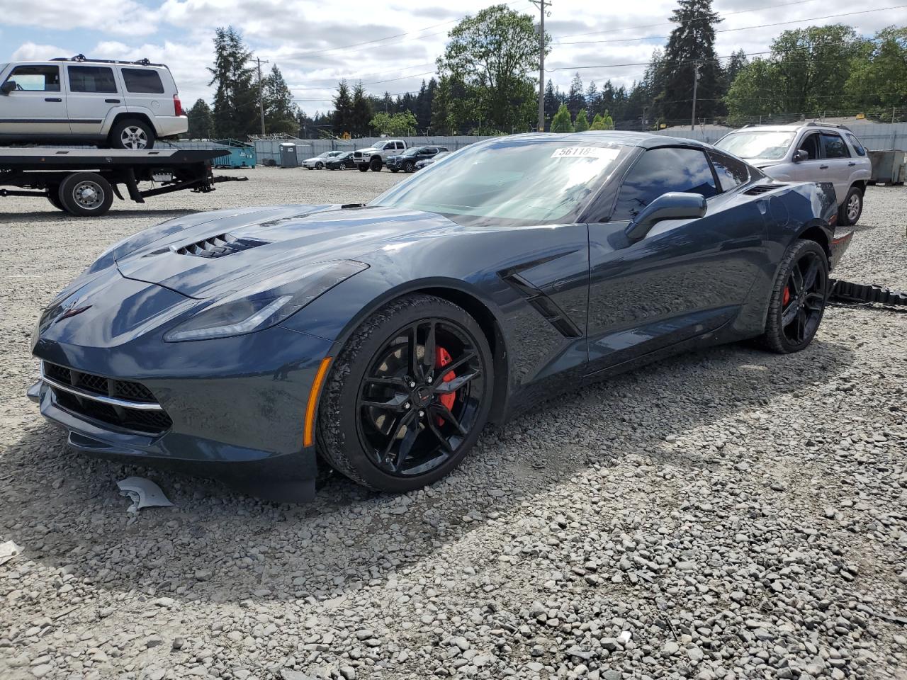 chevrolet corvette 2019 1g1ya2d75k5114013