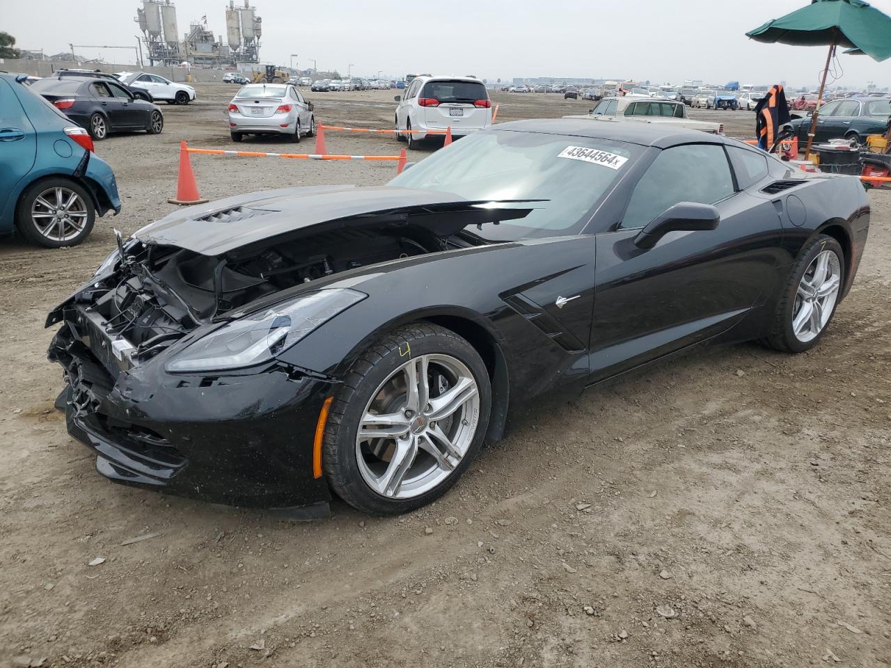 chevrolet corvette 2017 1g1ya2d7xh5101007