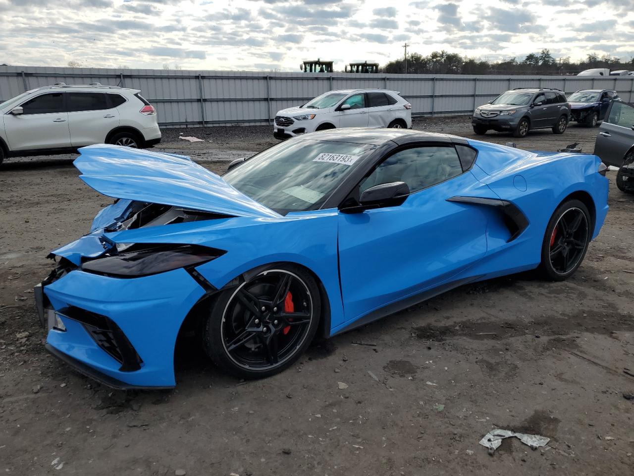 chevrolet corvette 2021 1g1yb2d43m5100312