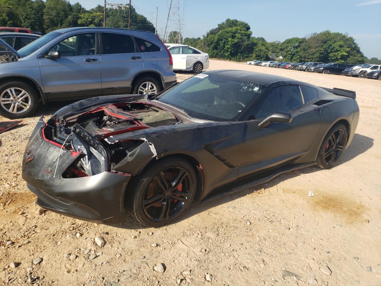 chevrolet corvette 2017 1g1yb2d72h5117912