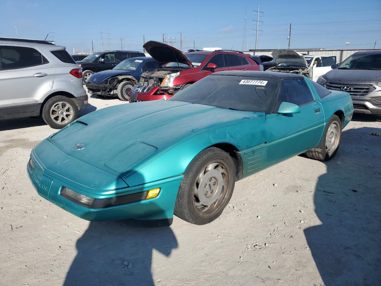 chevrolet corvette 1991 1g1yy2388m5107968