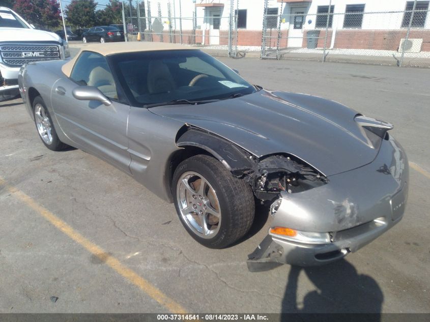 chevrolet corvette 2002 1g1yy32g225106987