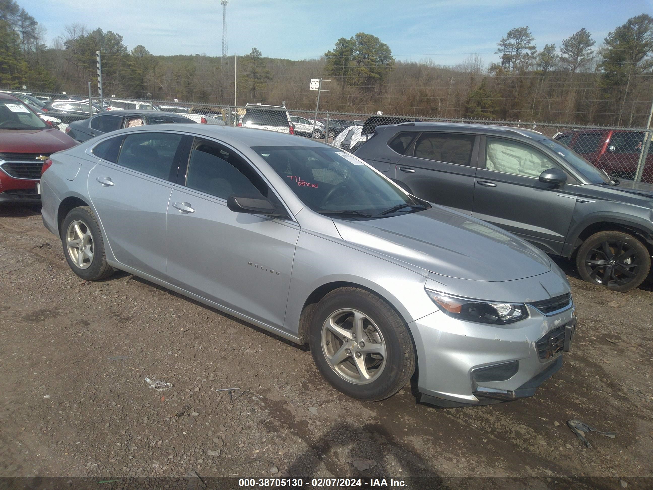 chevrolet malibu ls 2018 1g1zb5st5jf218318