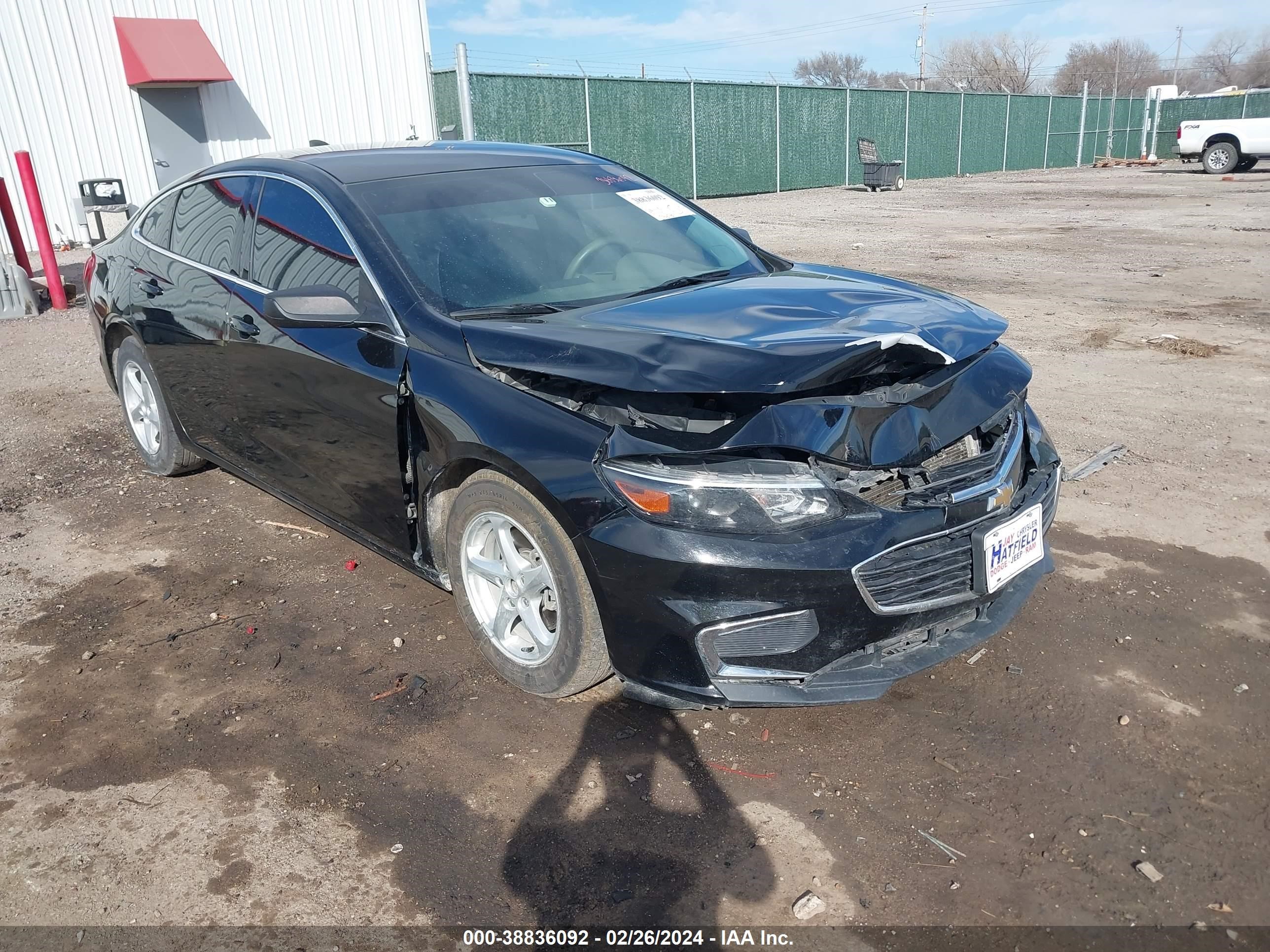 chevrolet malibu 2016 1g1zc5st6gf262804