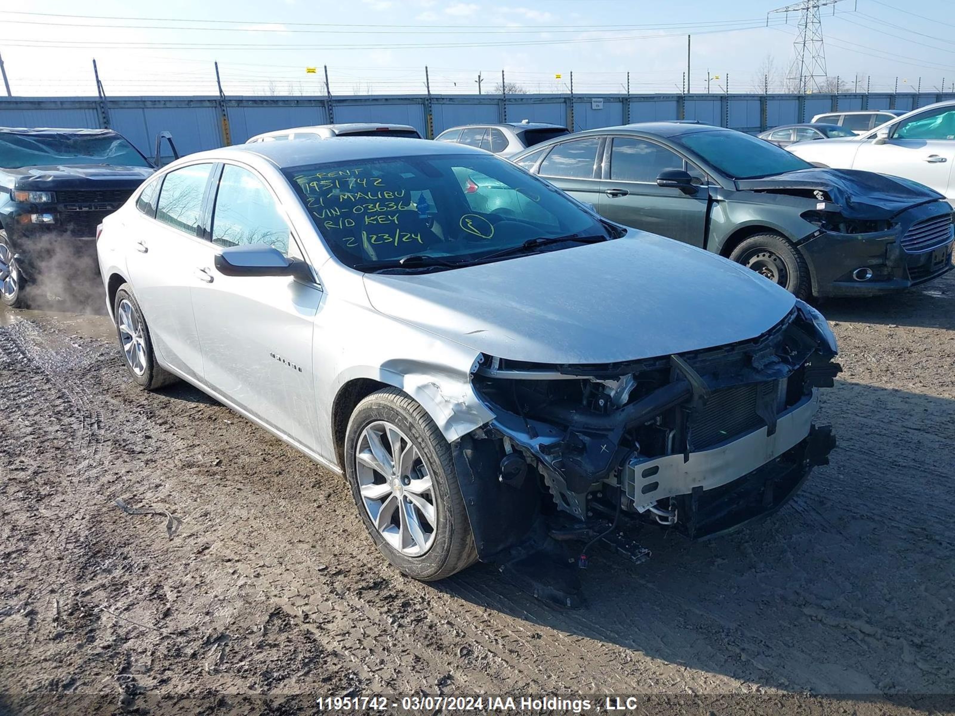 chevrolet malibu 2021 1g1zd5st7mf036361