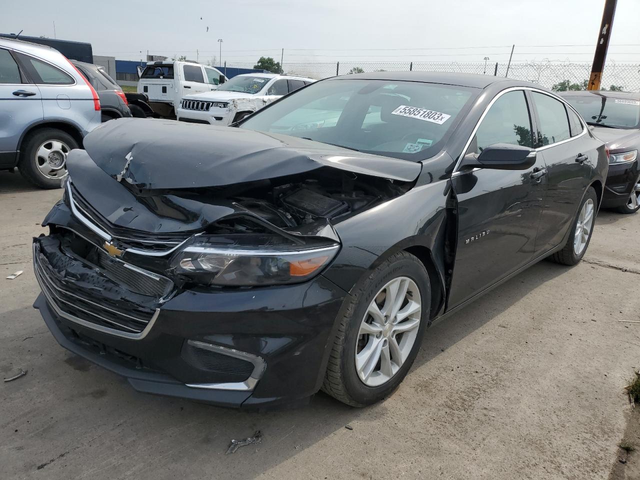 chevrolet malibu 2017 1g1ze5st7hf109070