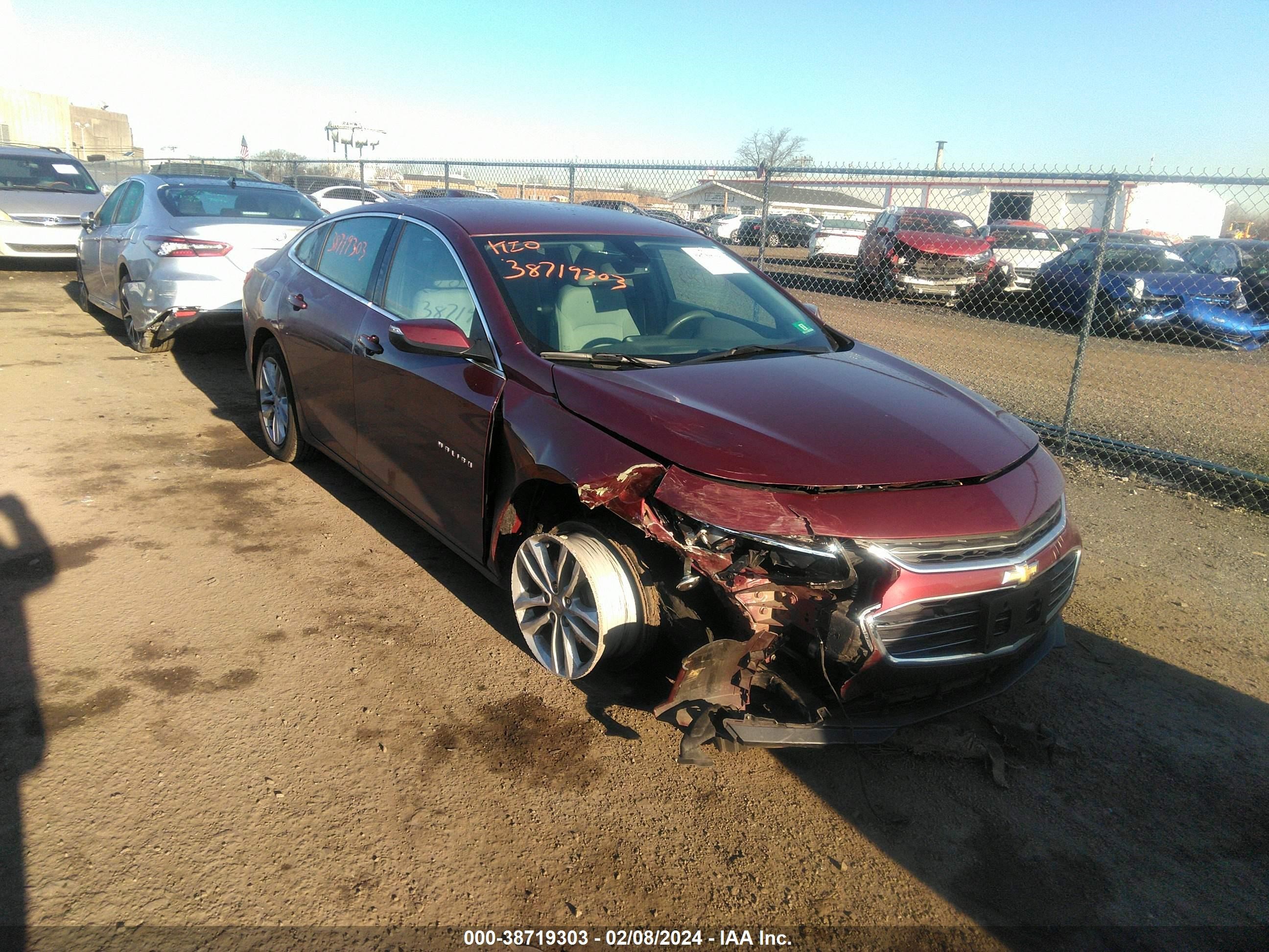 chevrolet malibu 2016 1g1ze5st9gf187333