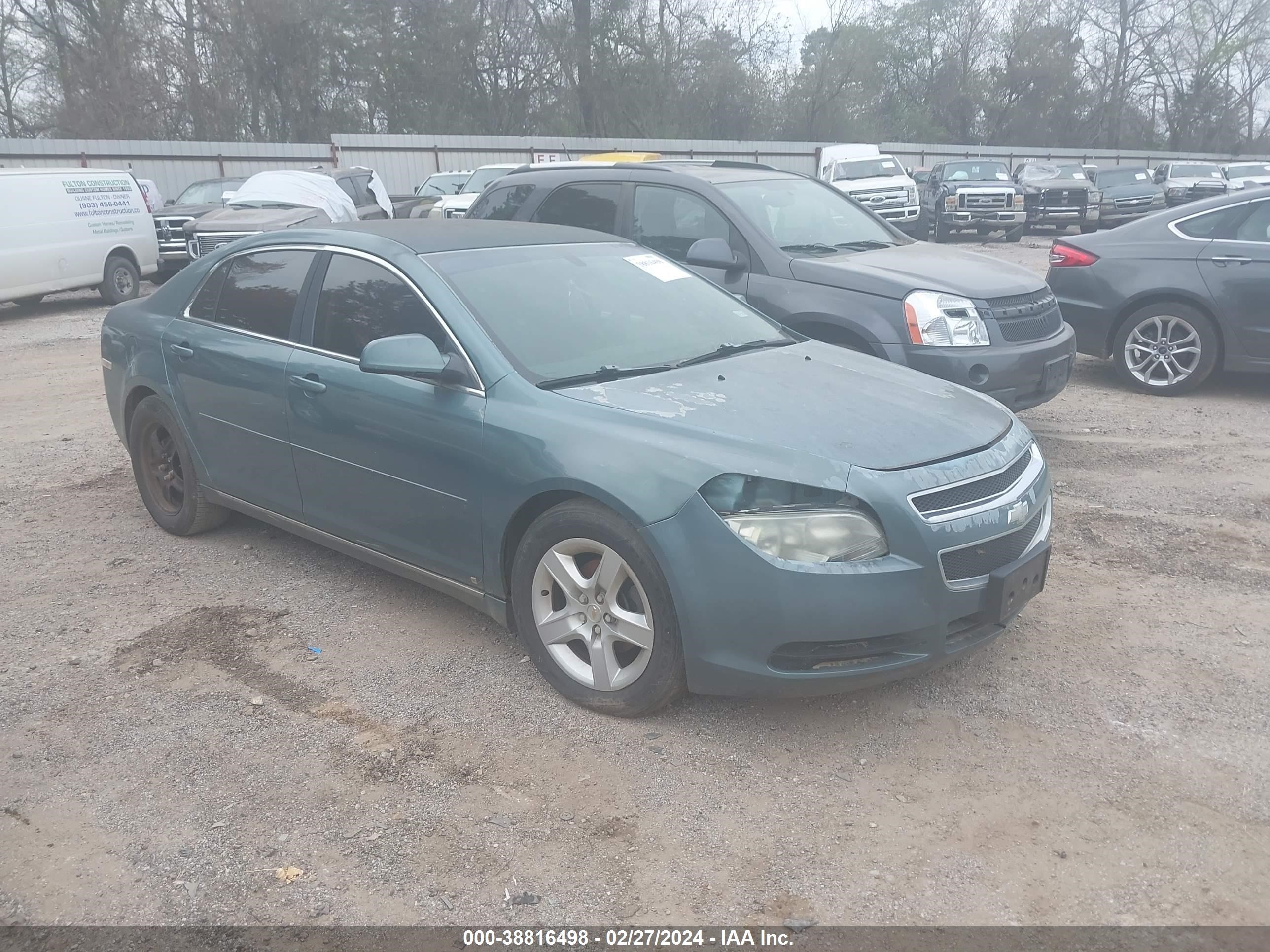 chevrolet malibu 2009 1g1zh57b294104623