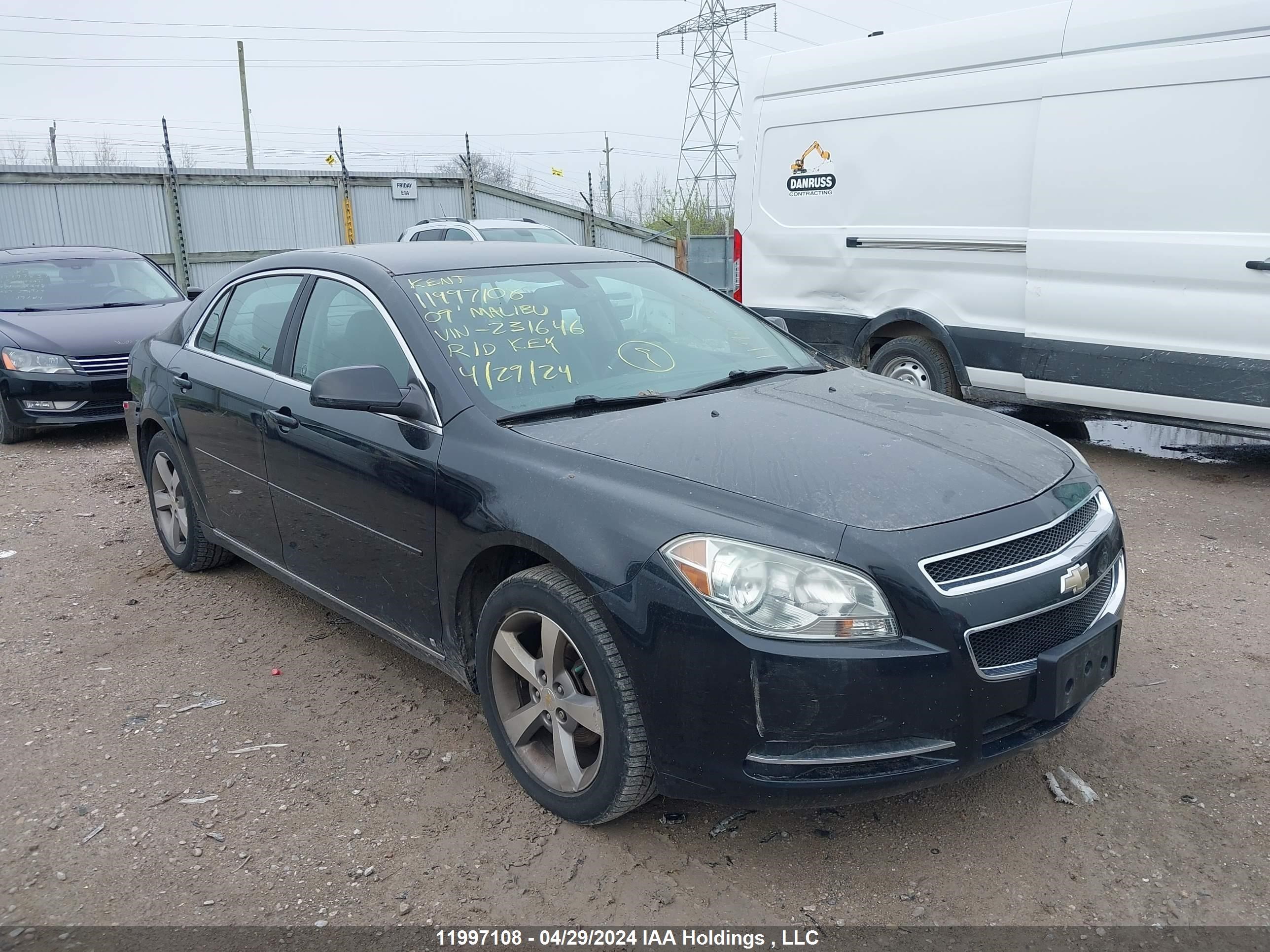 chevrolet malibu 2009 1g1zj57b794231646