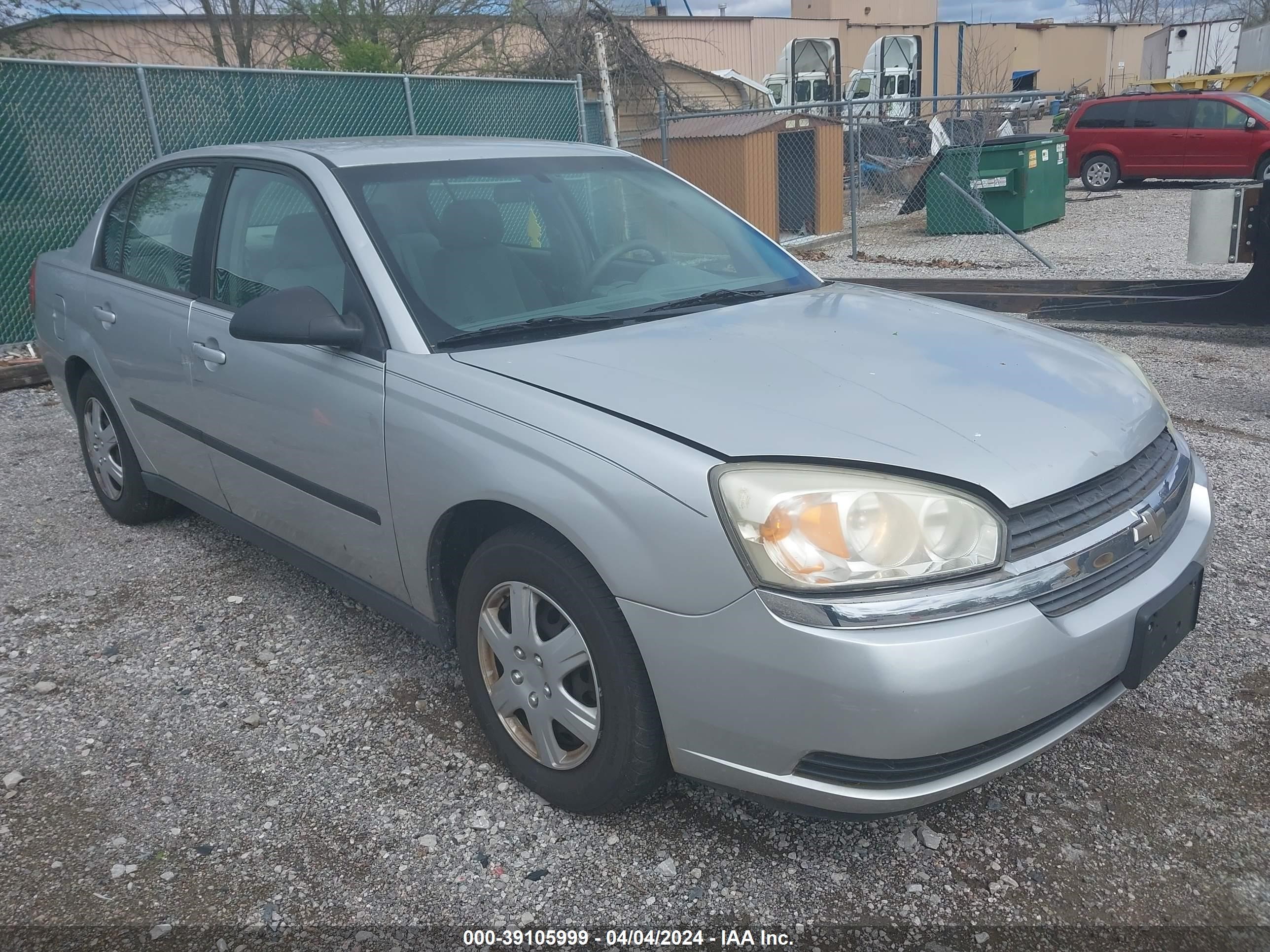 chevrolet malibu 2005 1g1zs52f25f177906