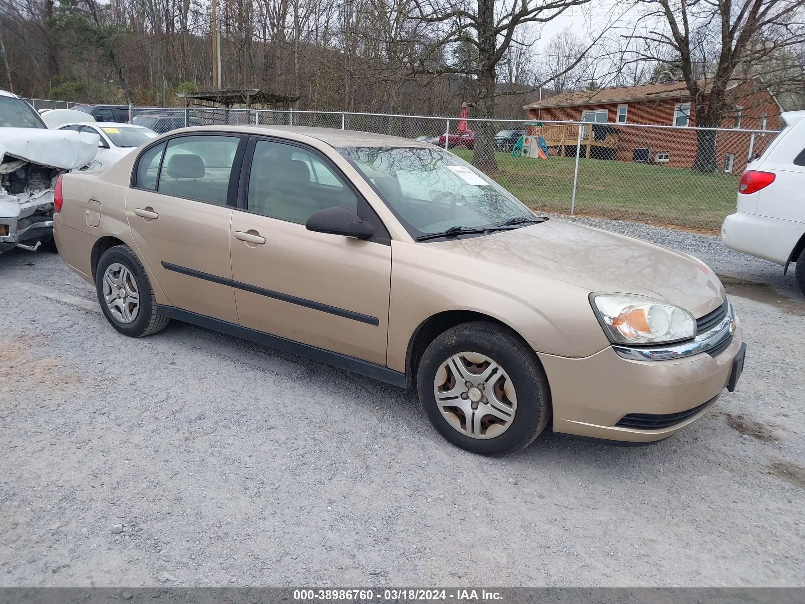 chevrolet malibu 2005 1g1zs52f55f249505