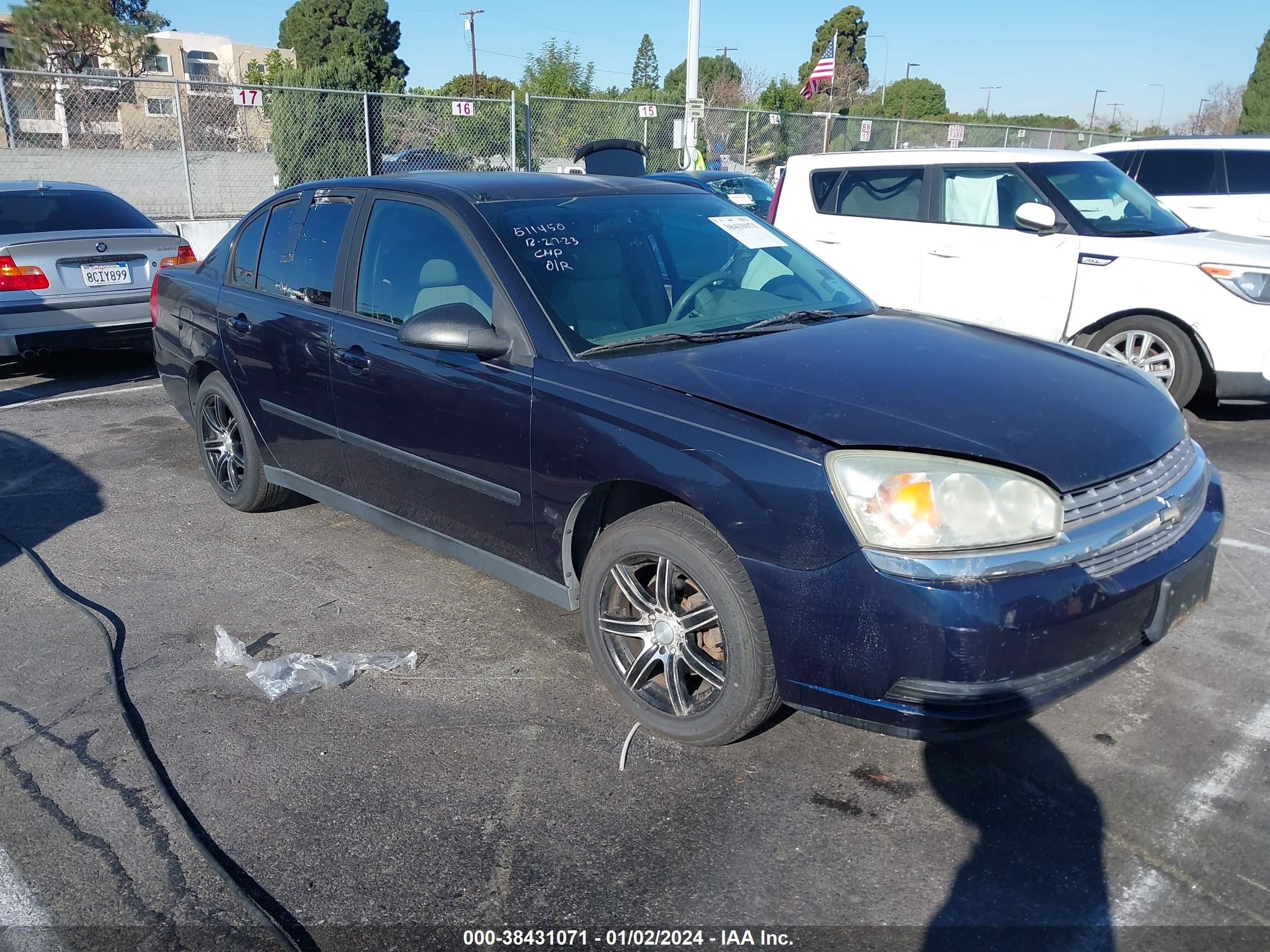 chevrolet malibu 2005 1g1zs52f65f338970