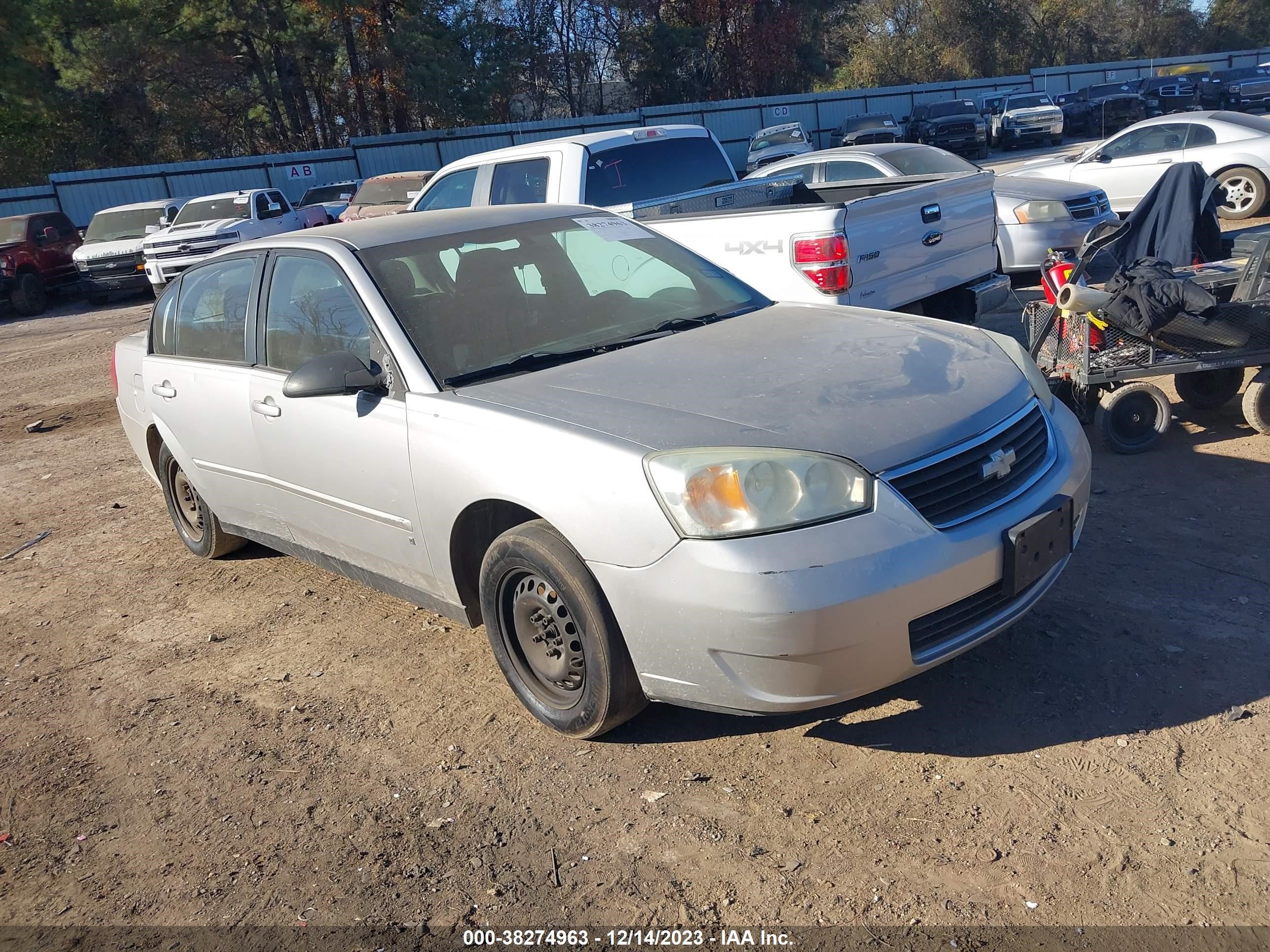 chevrolet malibu 2007 1g1zs58fx7f225310