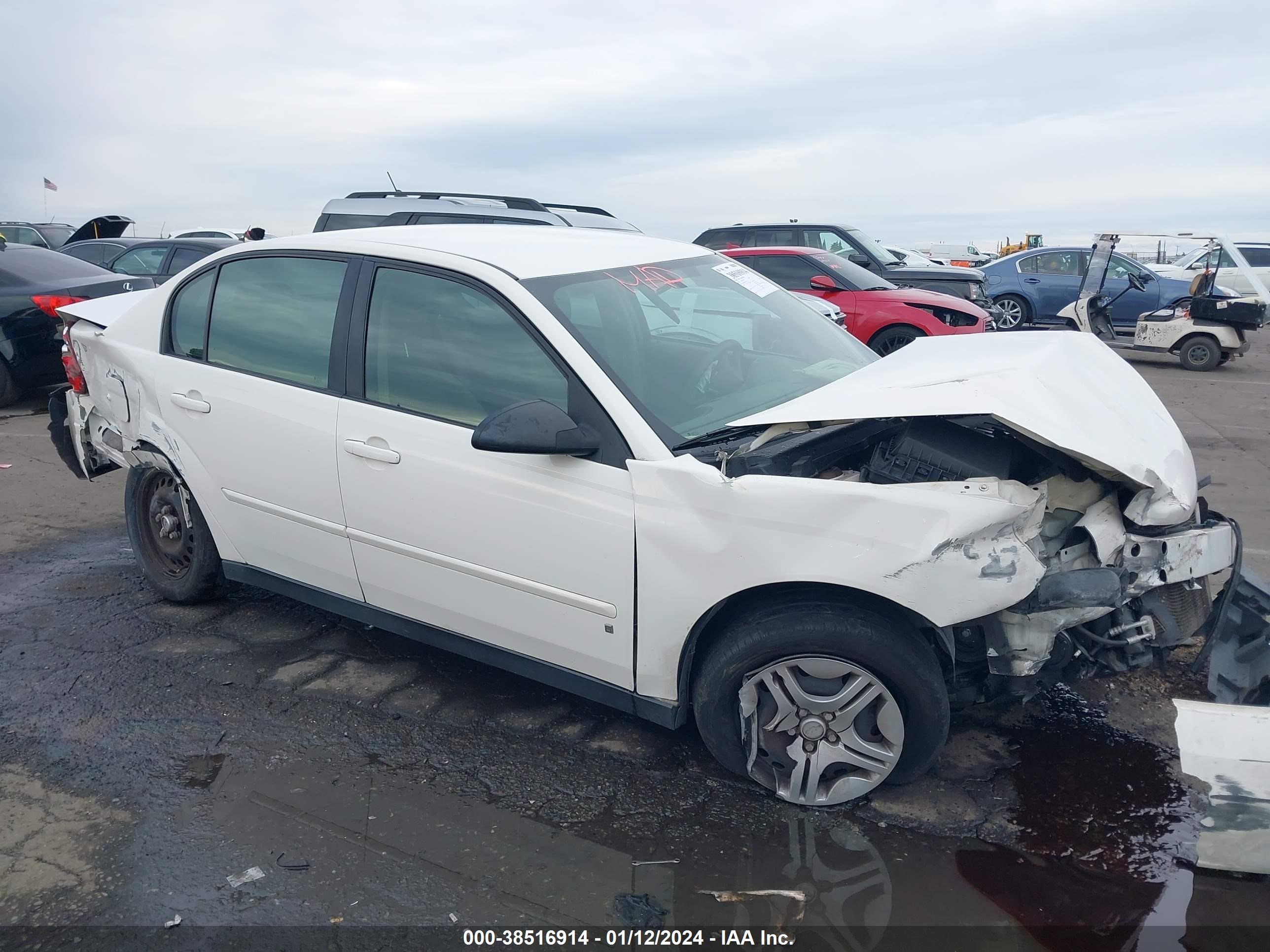 chevrolet malibu 2007 1g1zs58n57f247559