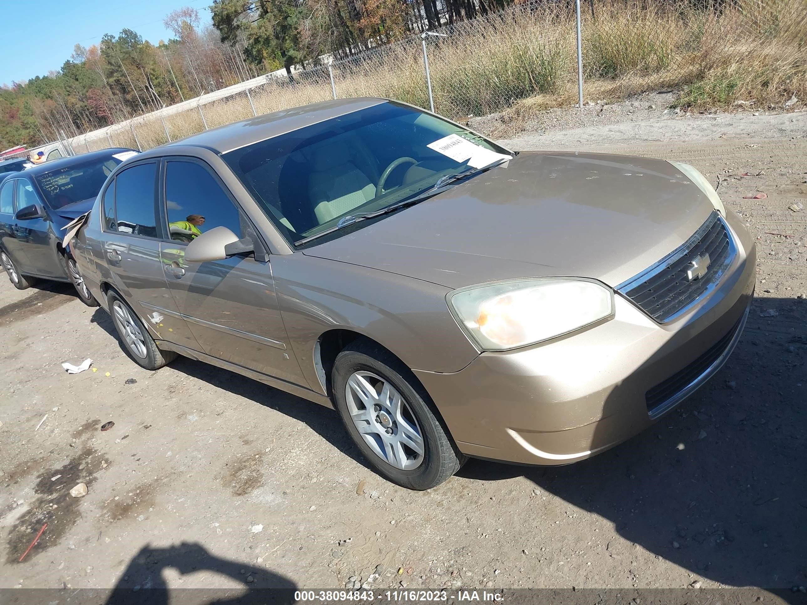 chevrolet malibu 2006 1g1zt51f76f216439