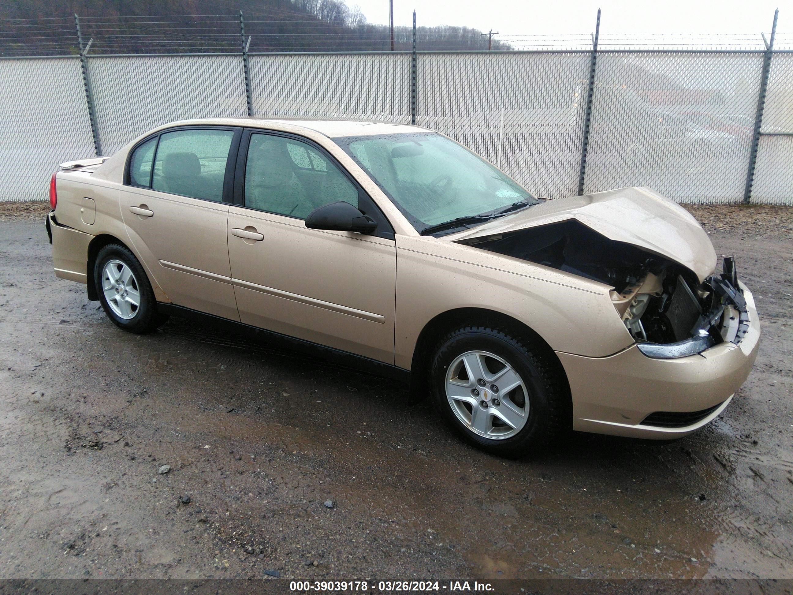 chevrolet malibu 2005 1g1zt52885f313583