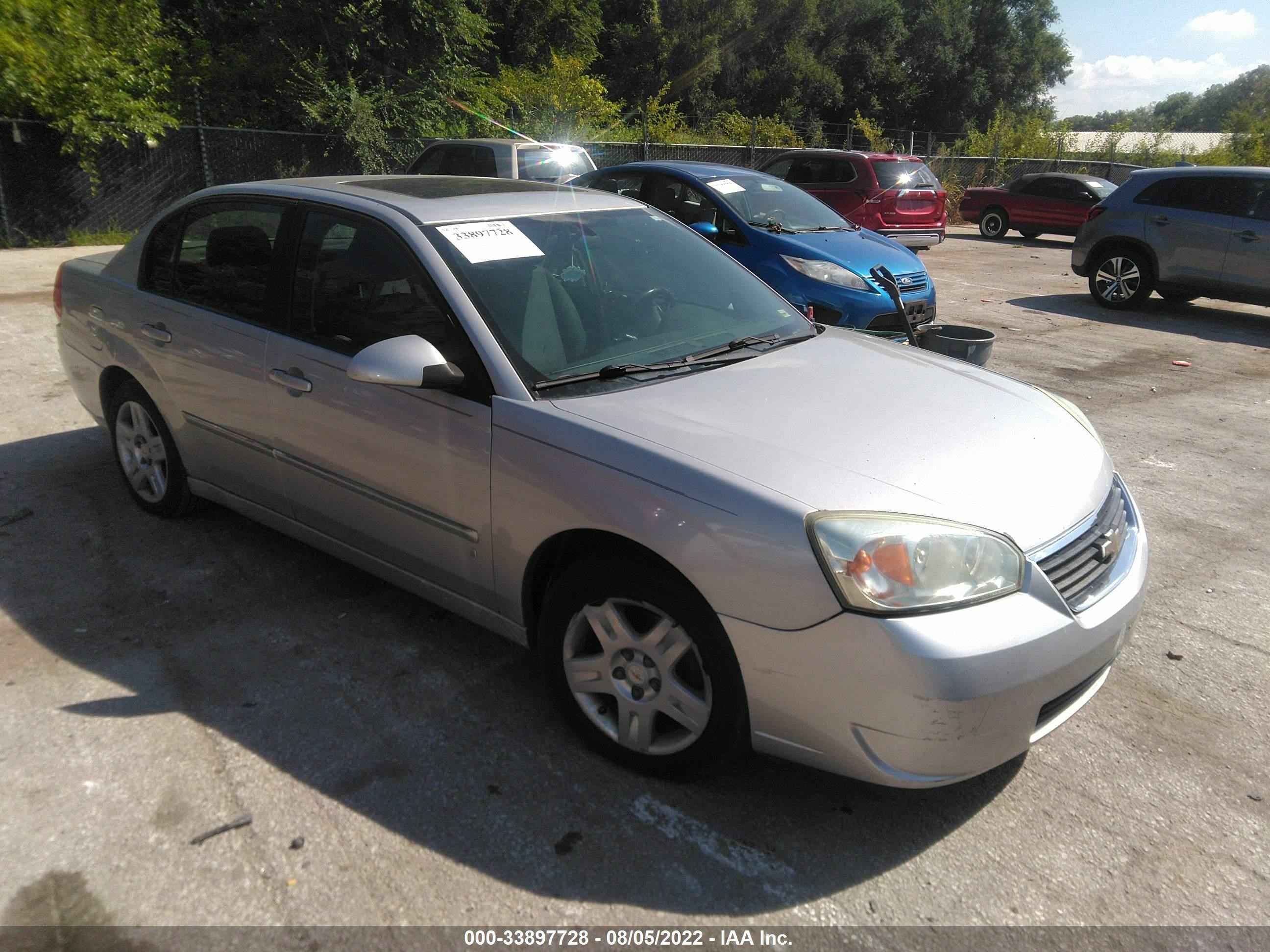 chevrolet malibu 2006 1g1zt53866f208184