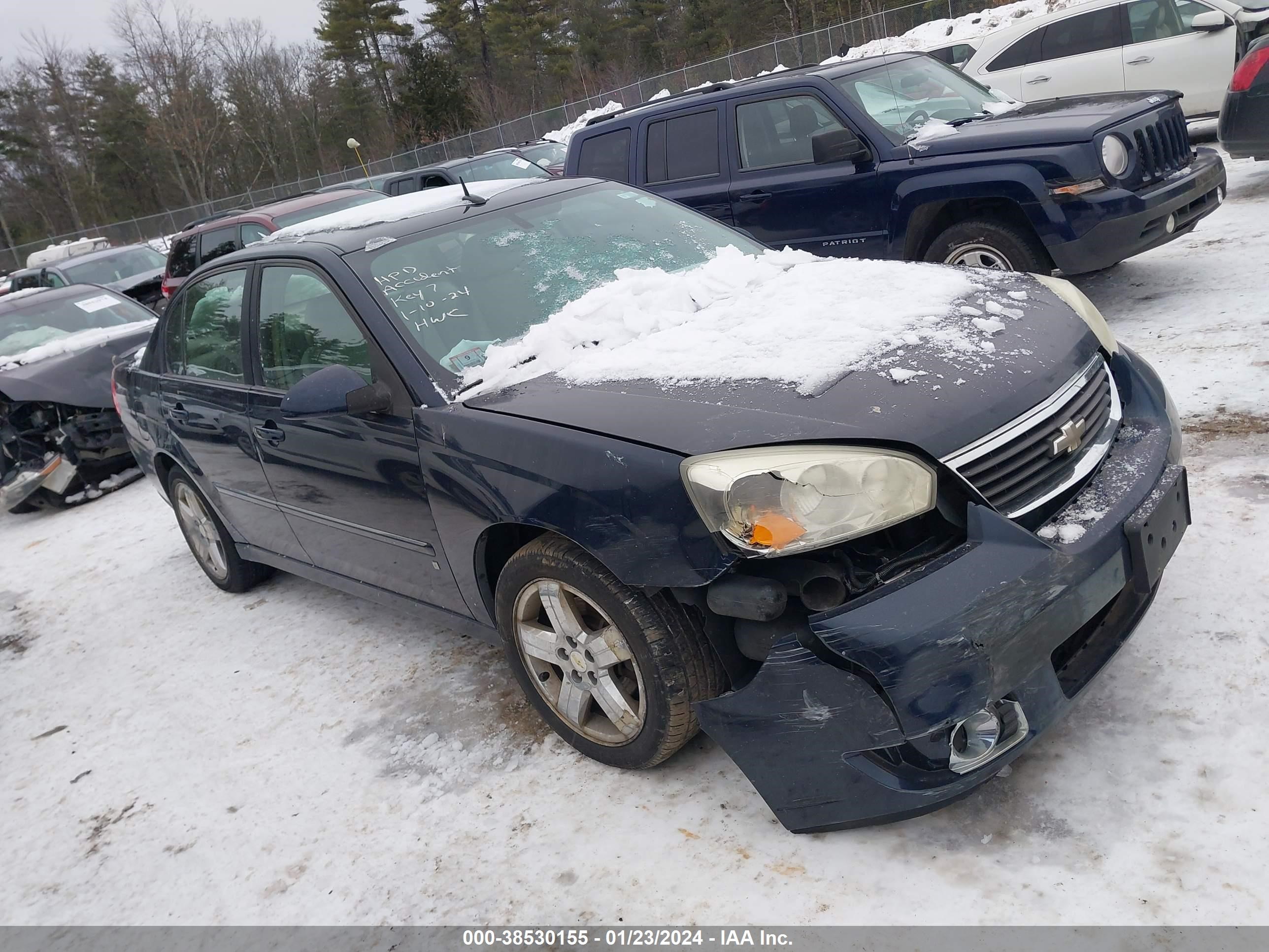 chevrolet malibu 2006 1g1zu53806f156449